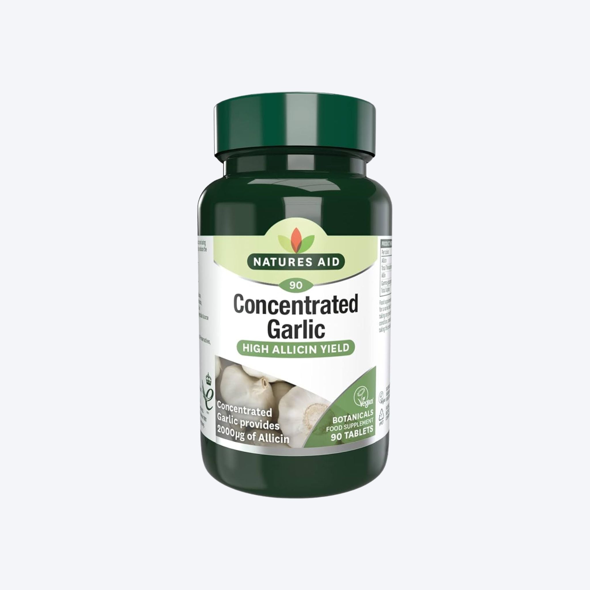 Natures Aid Concentrated Garlic 90 Tabs