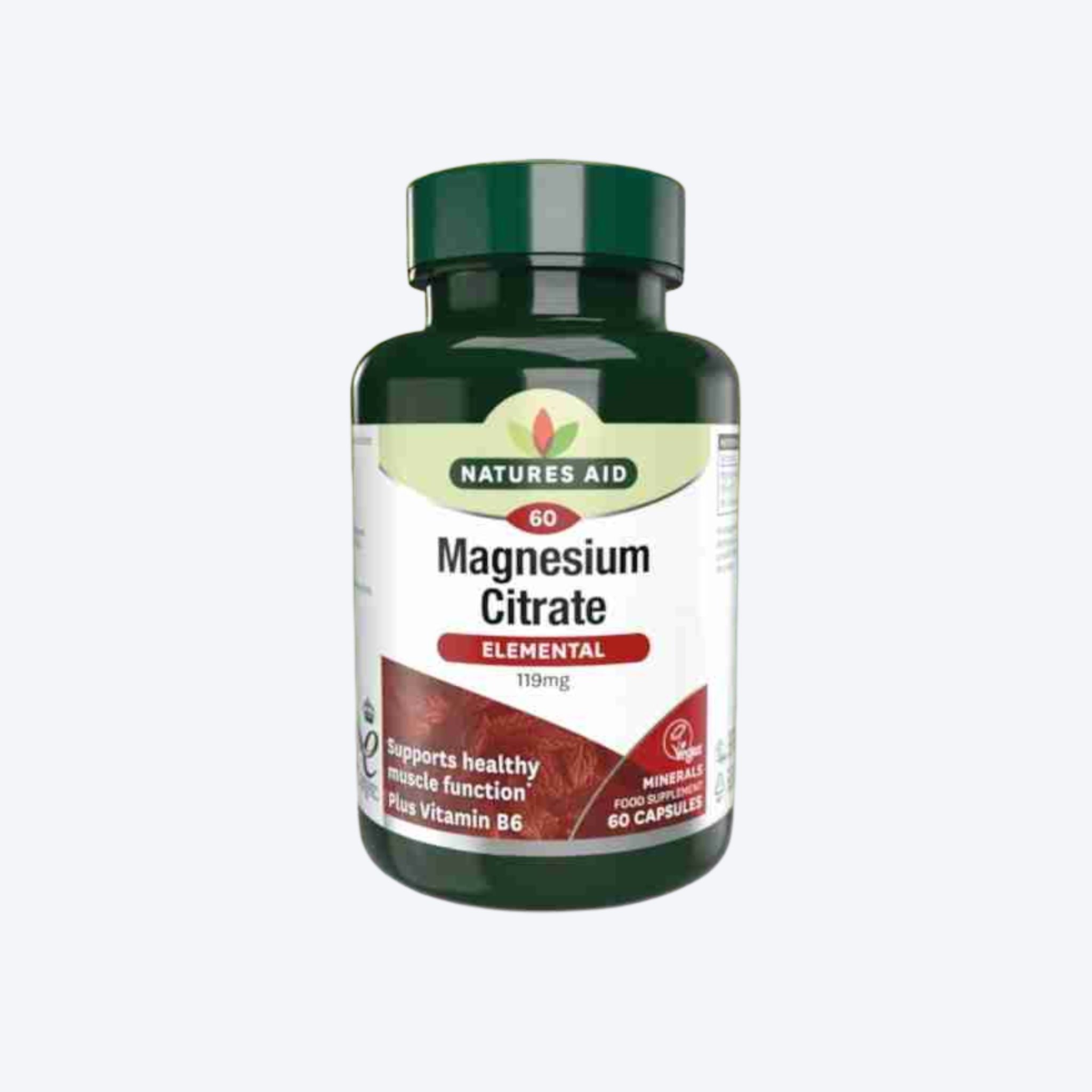Natures Aid Magnesium Citrate x60 Capsules