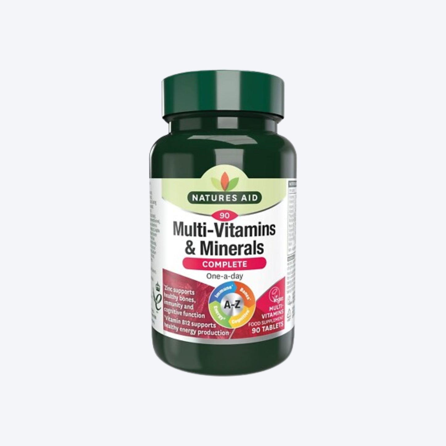 Natures Aid Multi-Vitamins & Minerals Daily Support x90