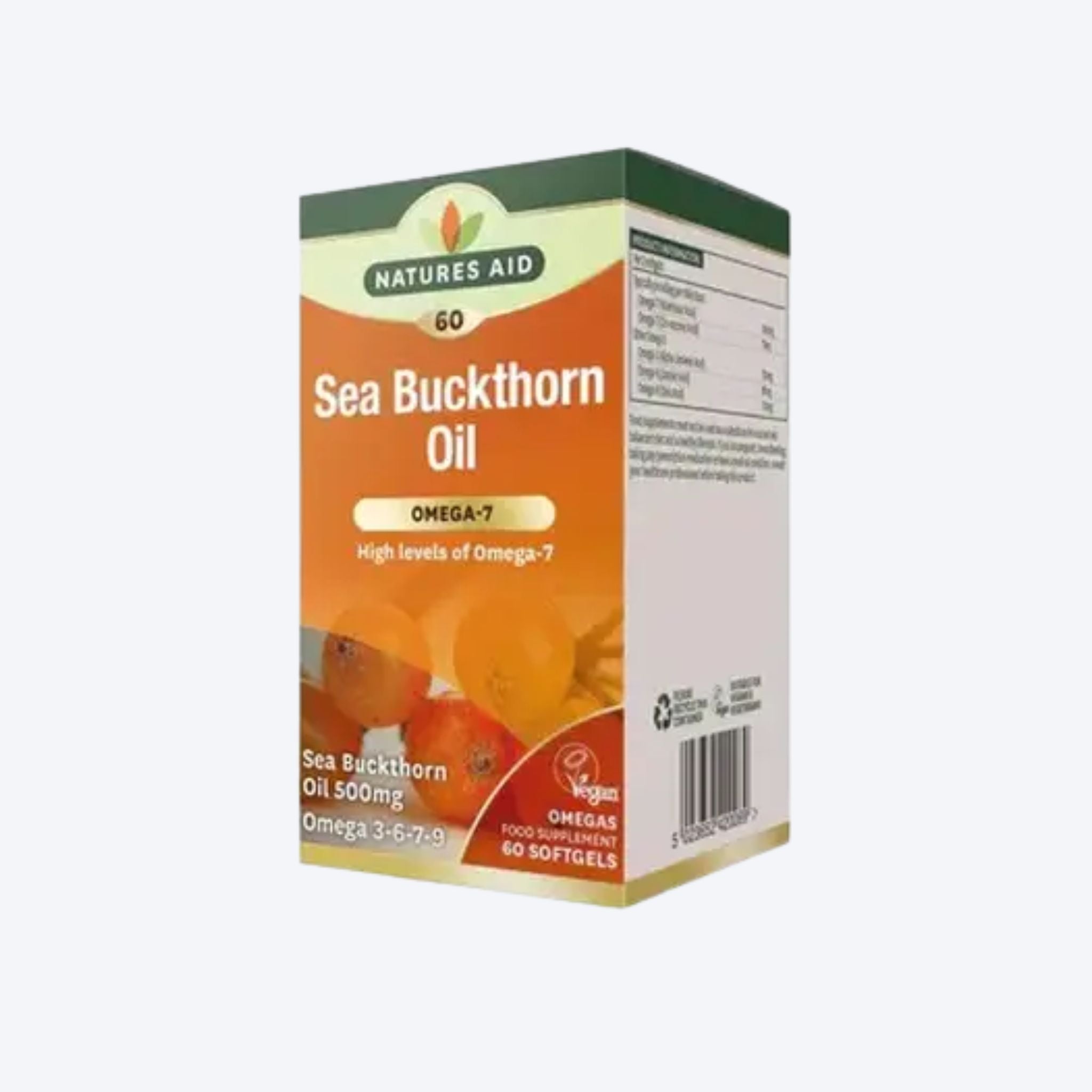 Natures Aid Seabuckthorn Oil x60 Softgels