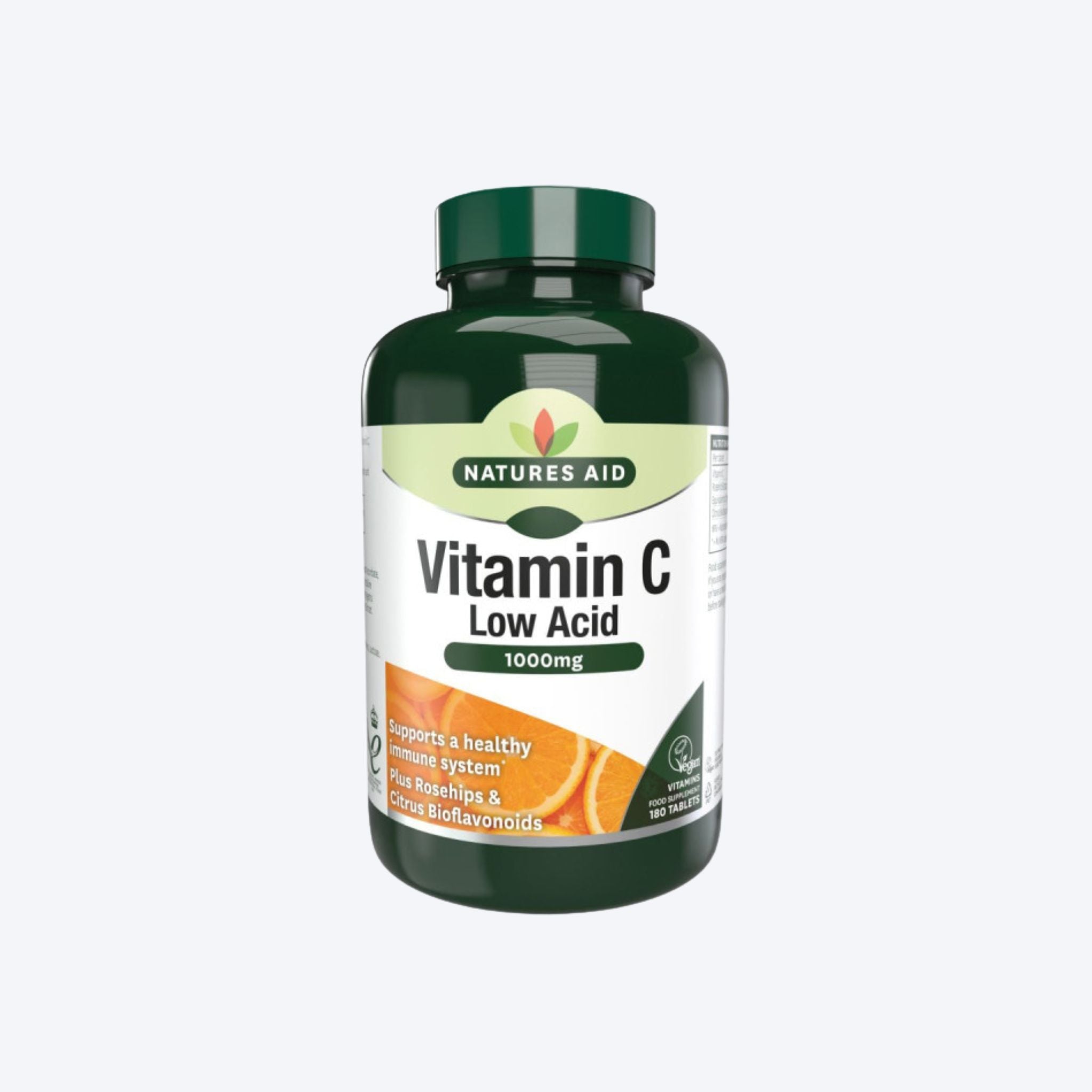 Natures Aid Vitamin C  Low Acid 1000mg - 120 Tabs