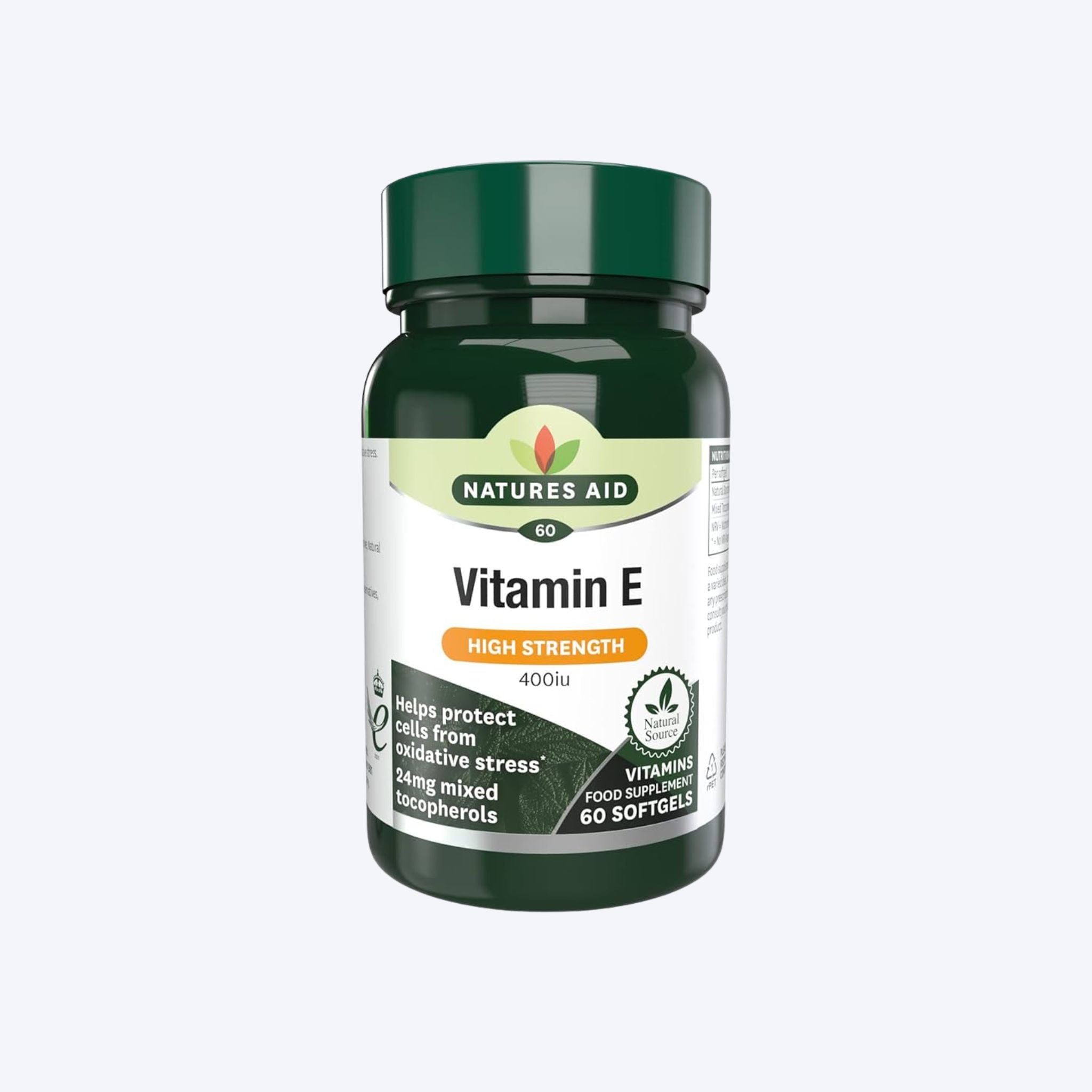 Natures Aid Vitamin E 400iu  60 SoftGels