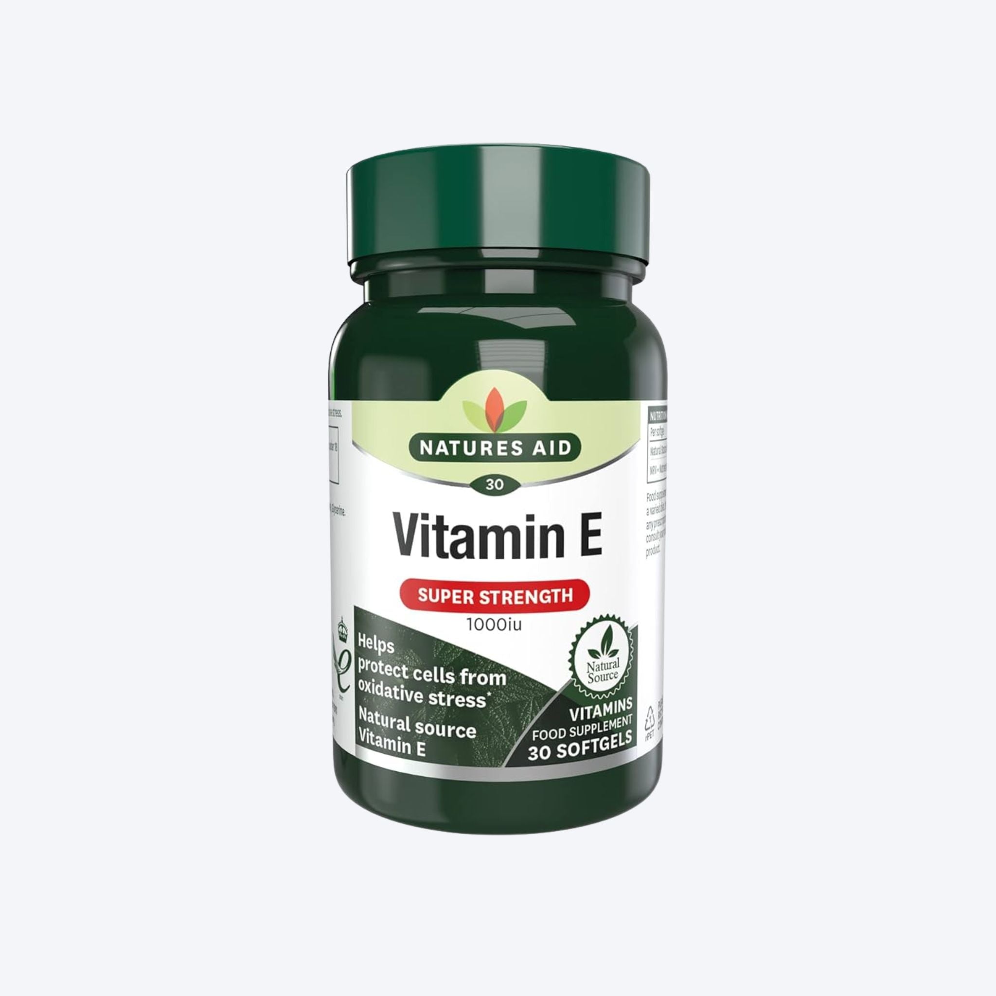 Natures Aid Vitamin E Super Strength 1000iu x30 Softgels
