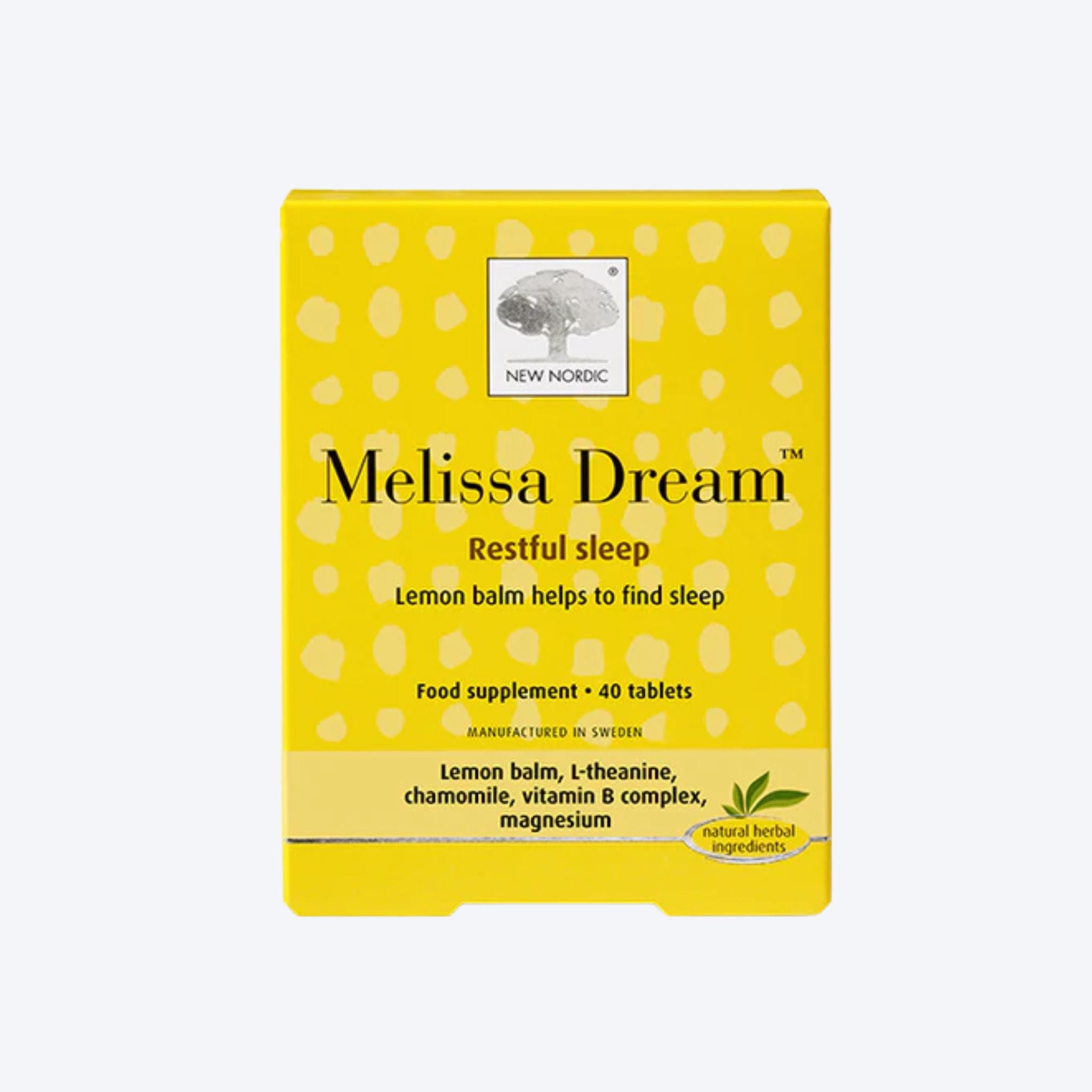 New Nordic Melissa Dream 40 Tabs