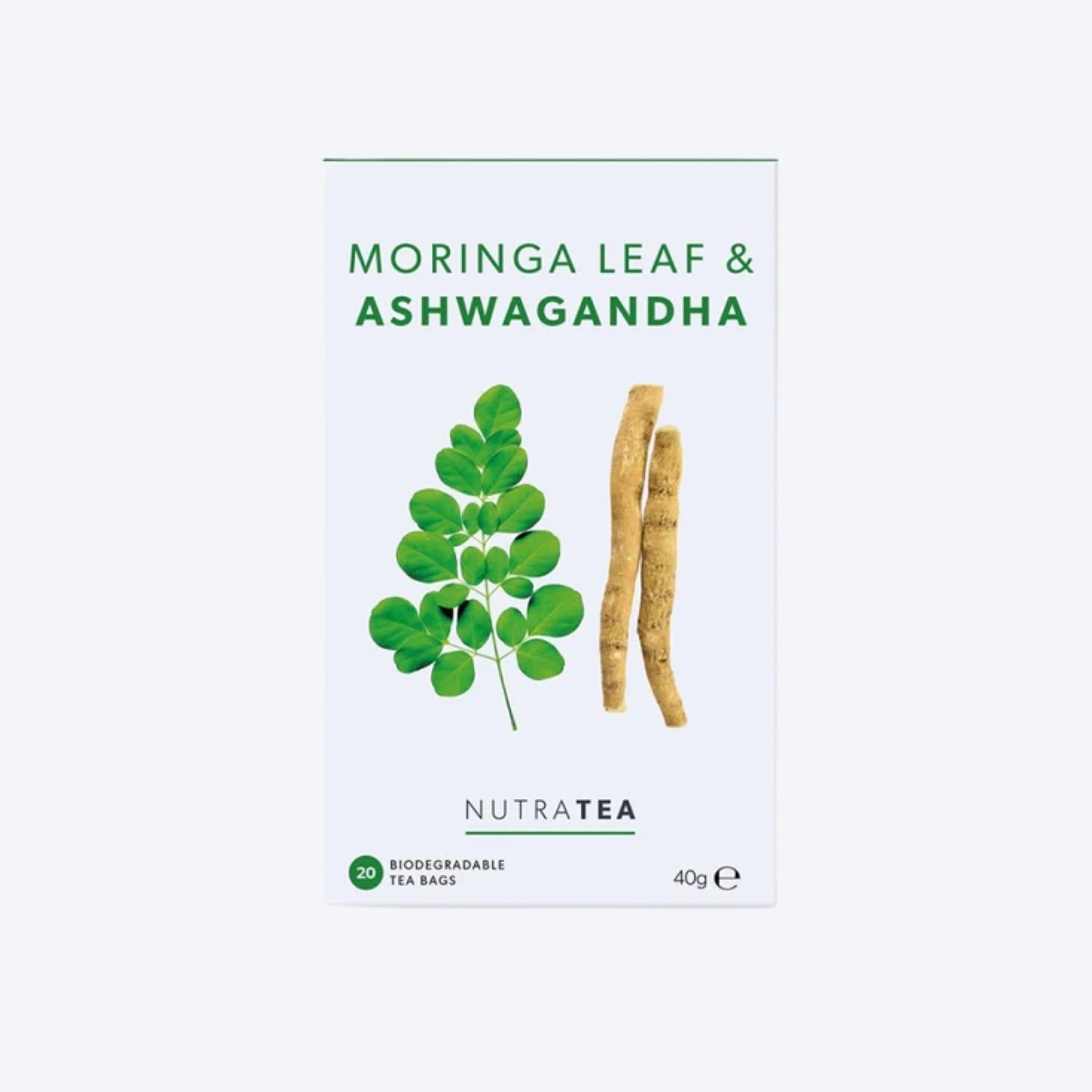 NutraTea Moringa Leaf & Ashwagandha x20 Bags