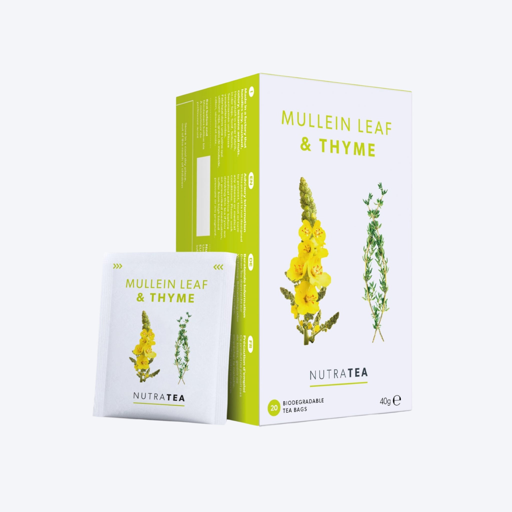 NutraTea Mullen Leaf and Thyme x20 Bags