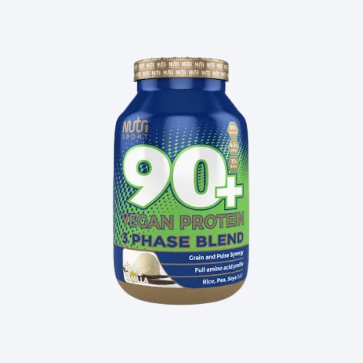 NutriSport VEGAN Vanilla 4 Phase Blend Protein Powder 908g