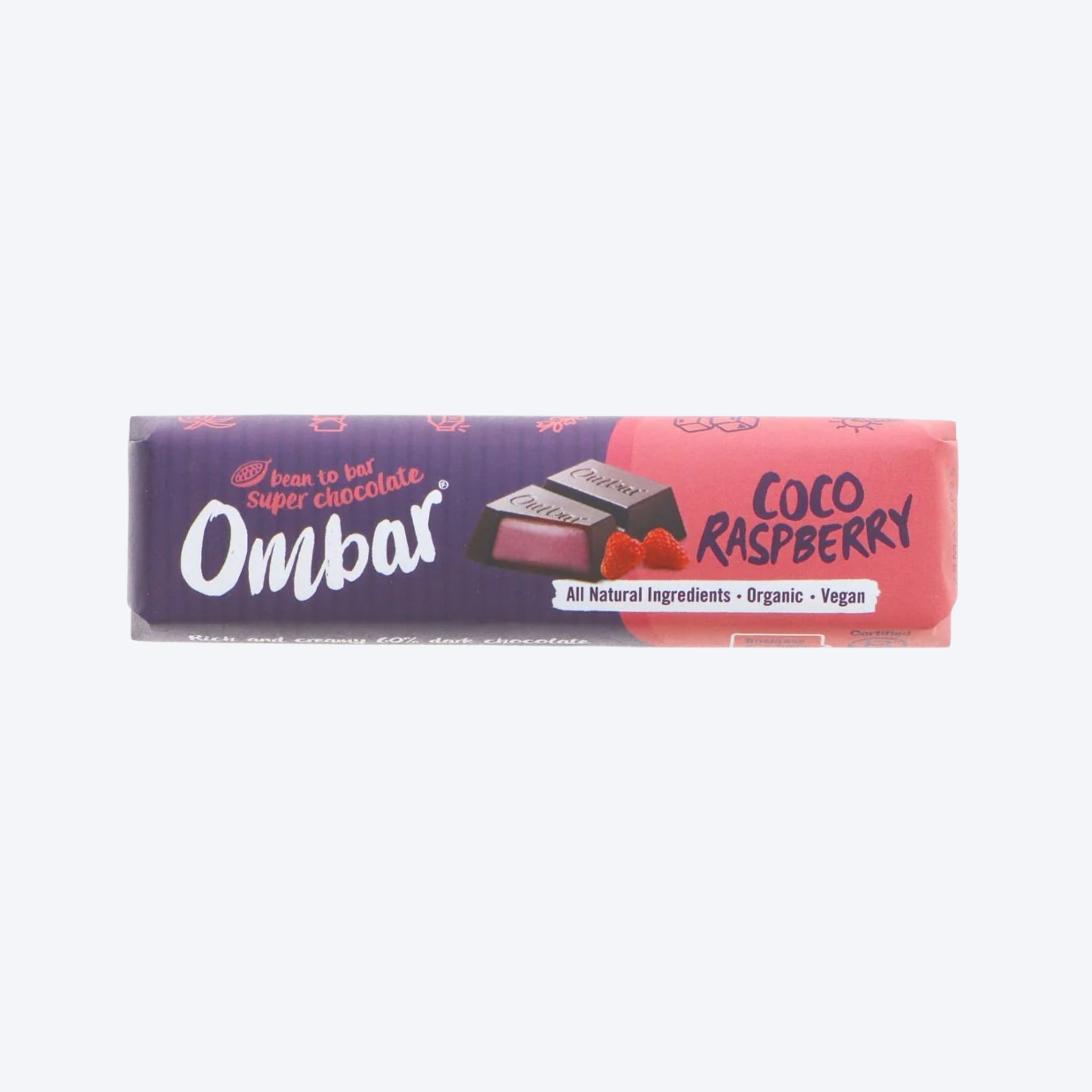 Ombar Organic Coco Raspberry Bar 42g