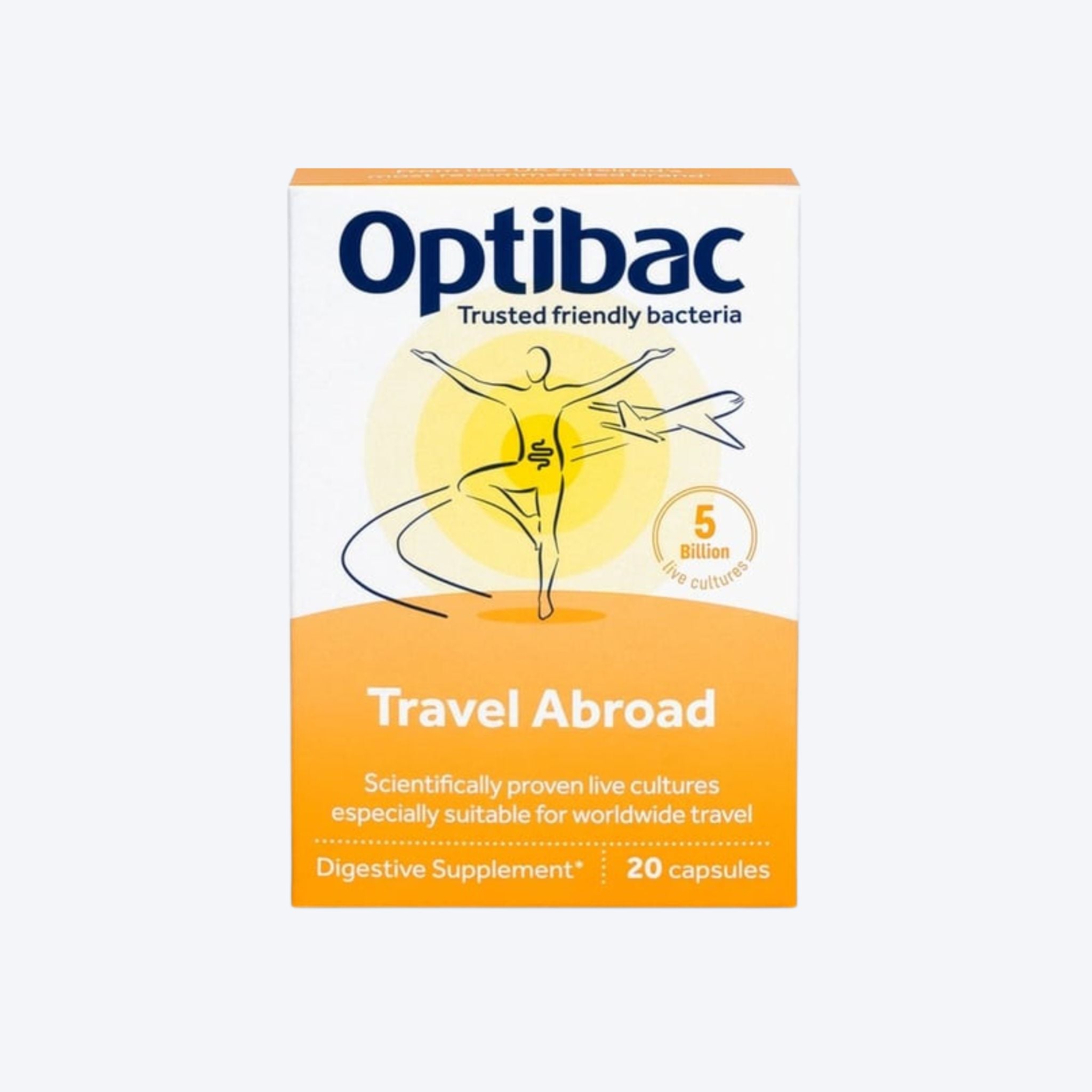 Optibac Probiotics For Travelling Abroad 20 Caps