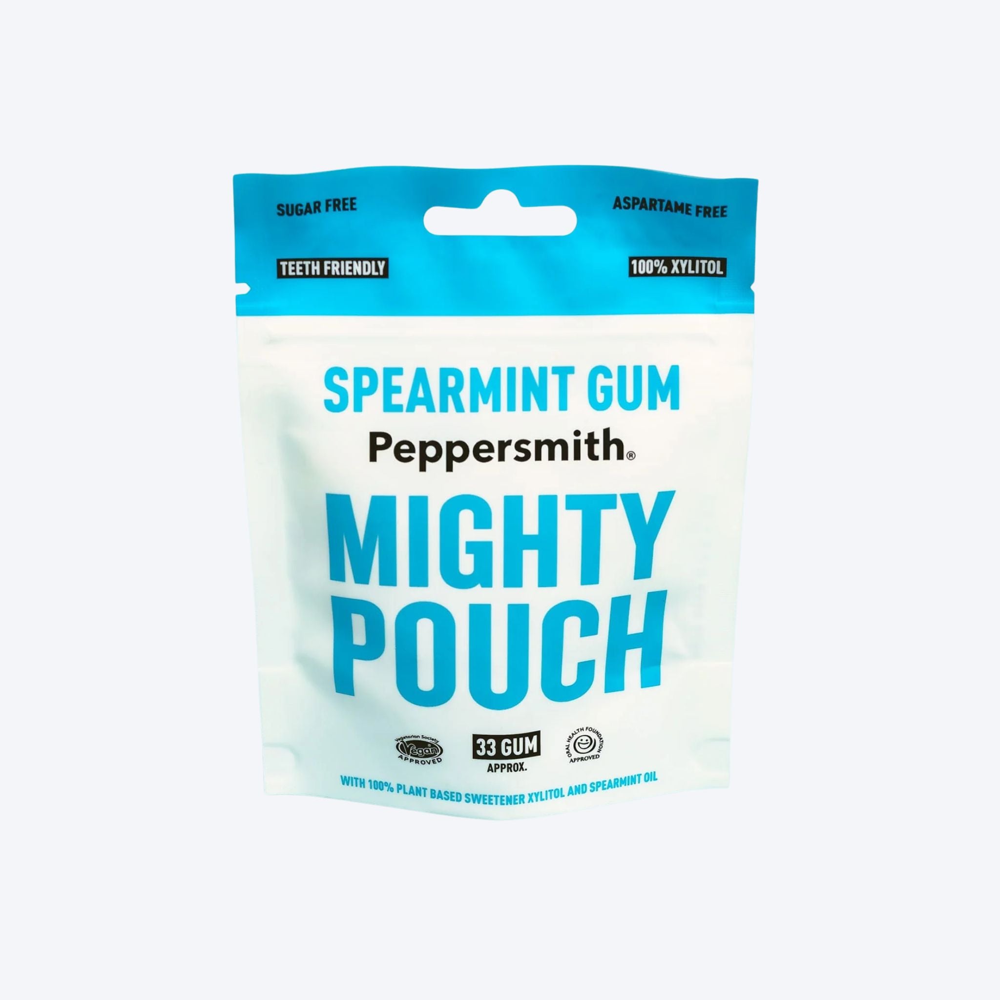 Peppersmith Xylitol Dental Gum Spearmint Pouch
