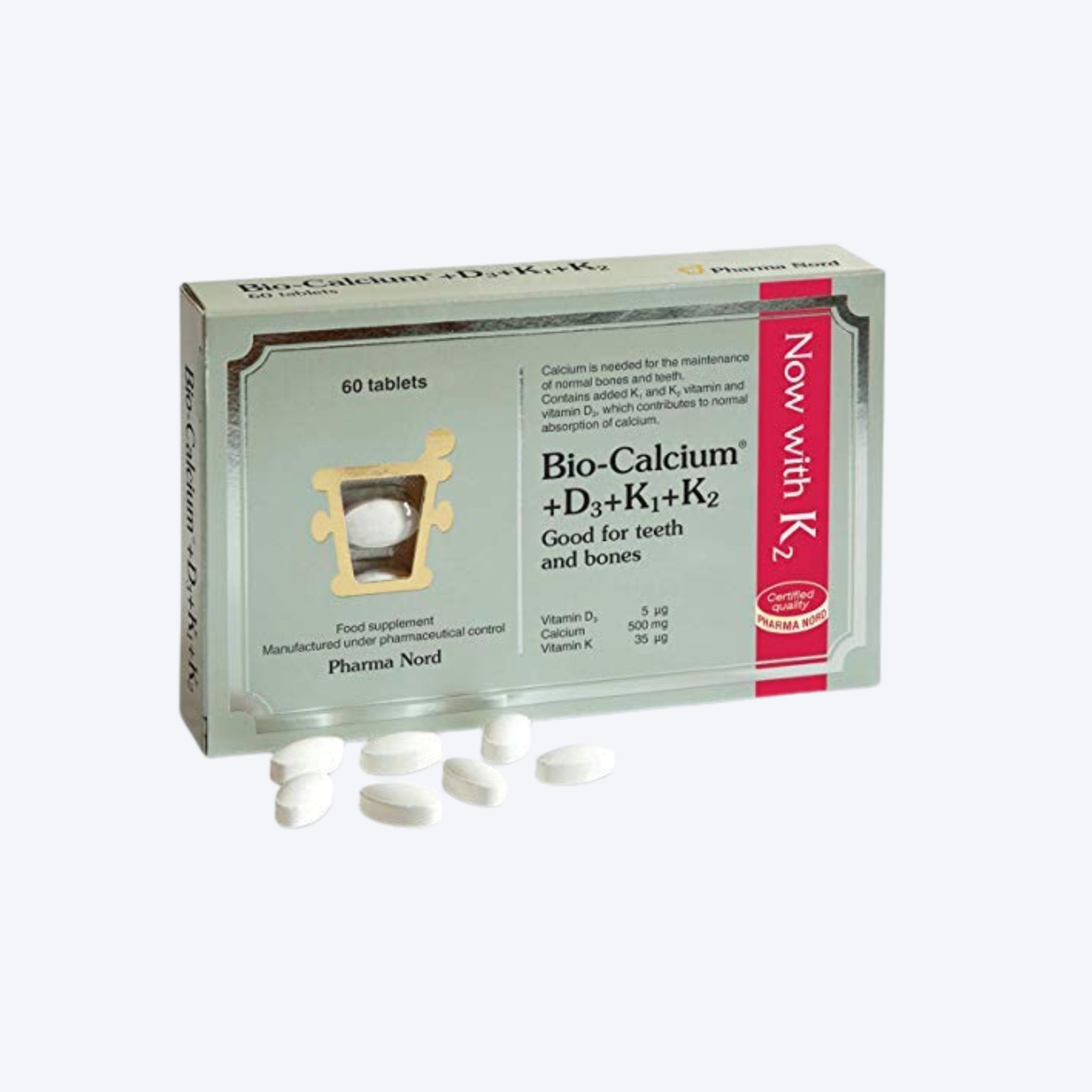 Pharma Nord Bio-Calcium D3, K1, K2 x60 Tablets