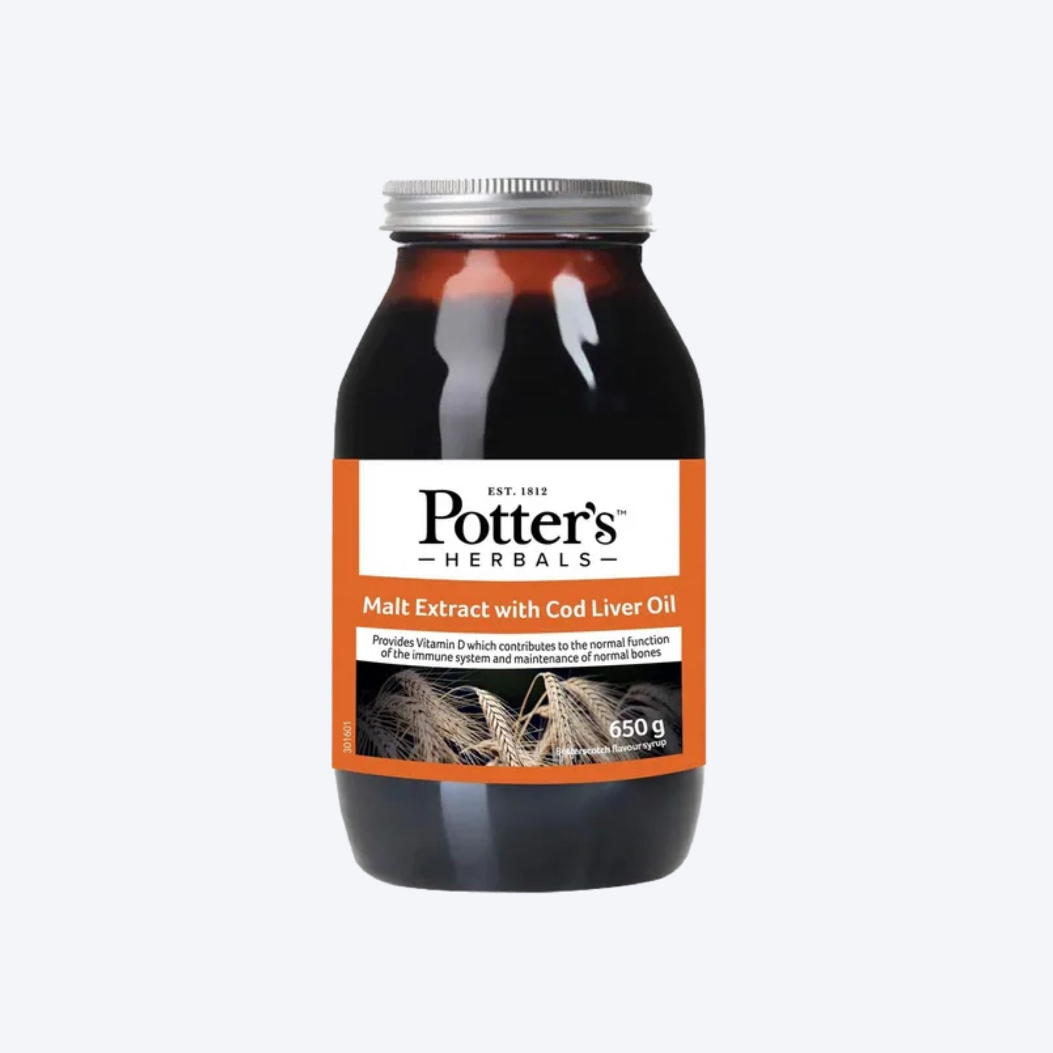Potters Malt Extract Butterscotch 650g