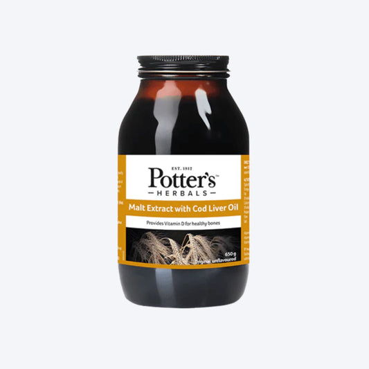 Potters Malt Extract With Cod Liver Oil 650g