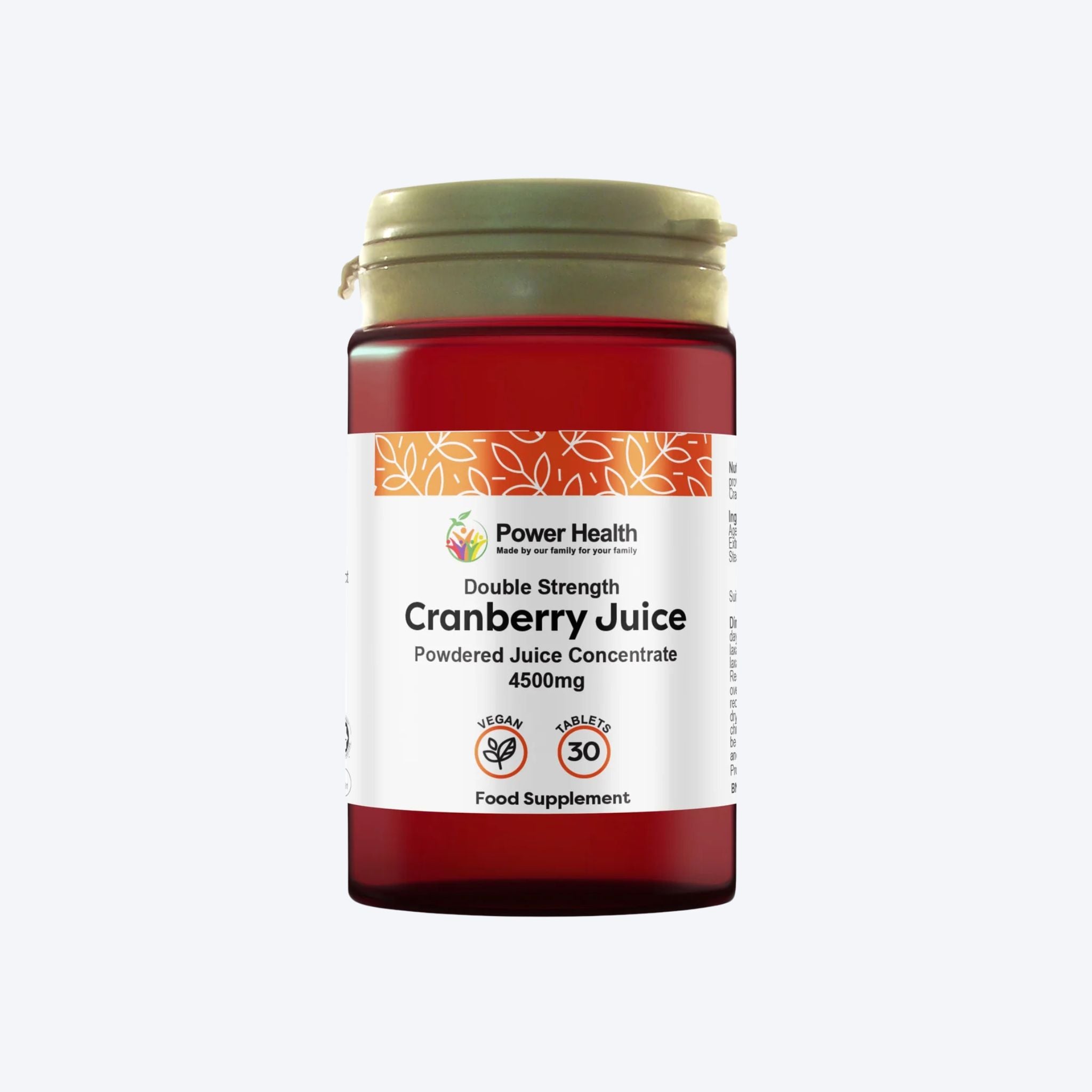 Power Health Double Strength Cranberry Juice x30 Tablets