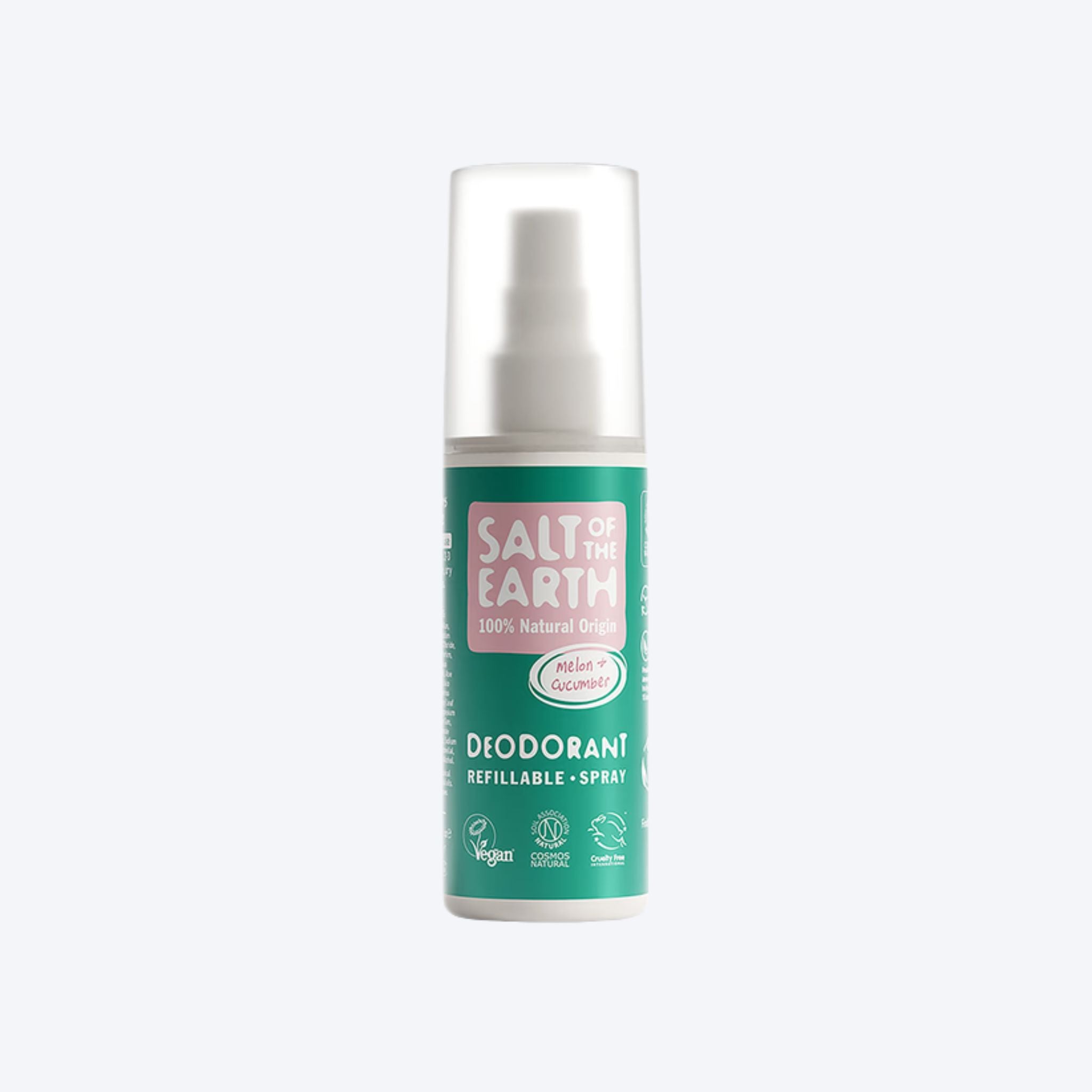 Salt Of The Earth Melon + Cucumber Refillable Spray Deodorant 100ml