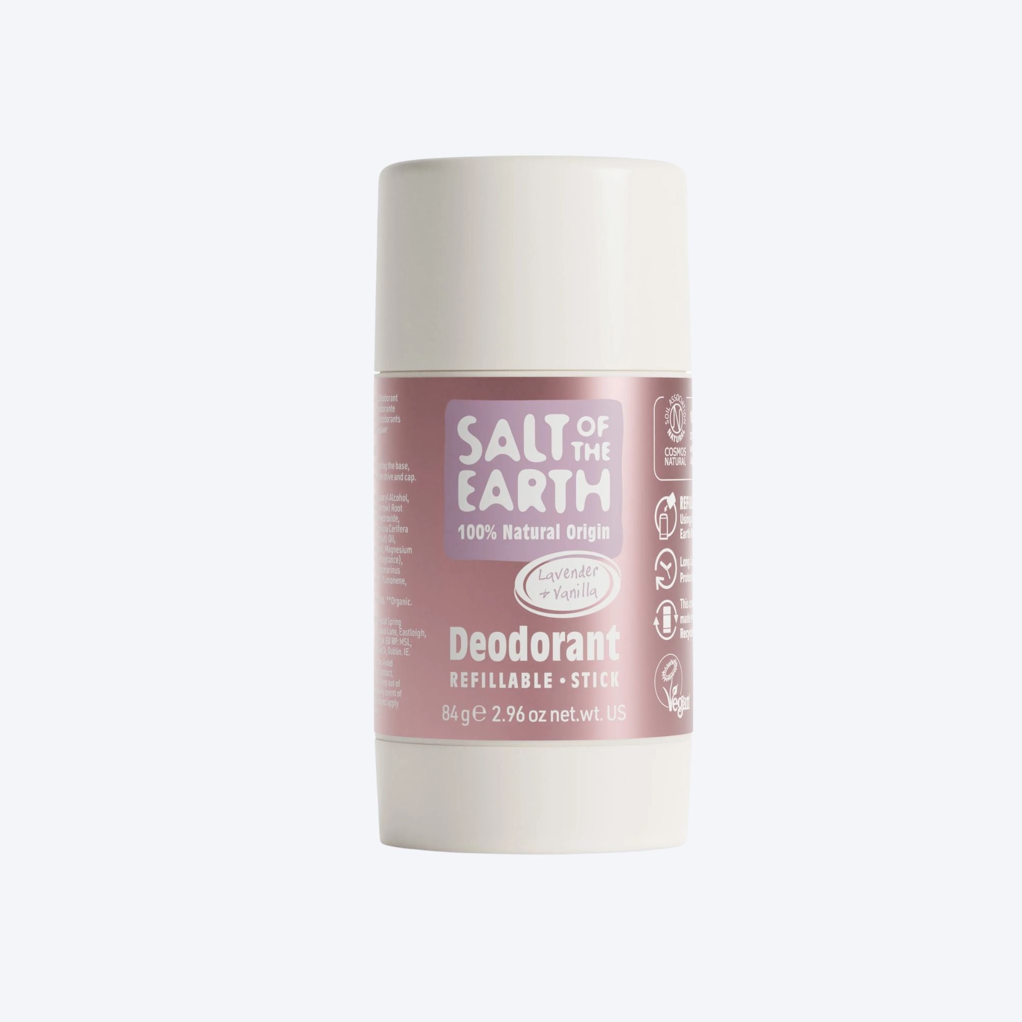 Salt Of The Earth Refillable Stick Deodorant Lavender + Vanilla 84g