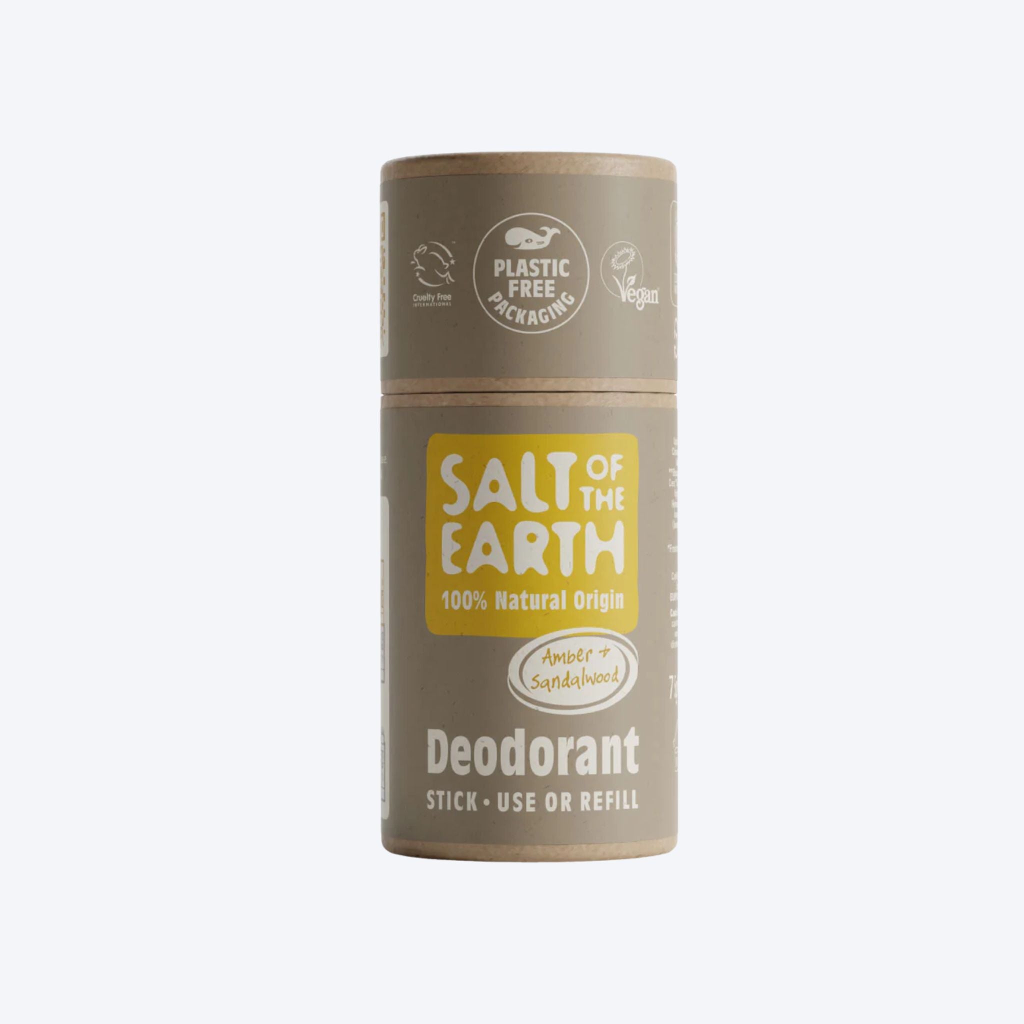 Salt Of The Earth Stick Deodorant Refill Amber + Sandalwood