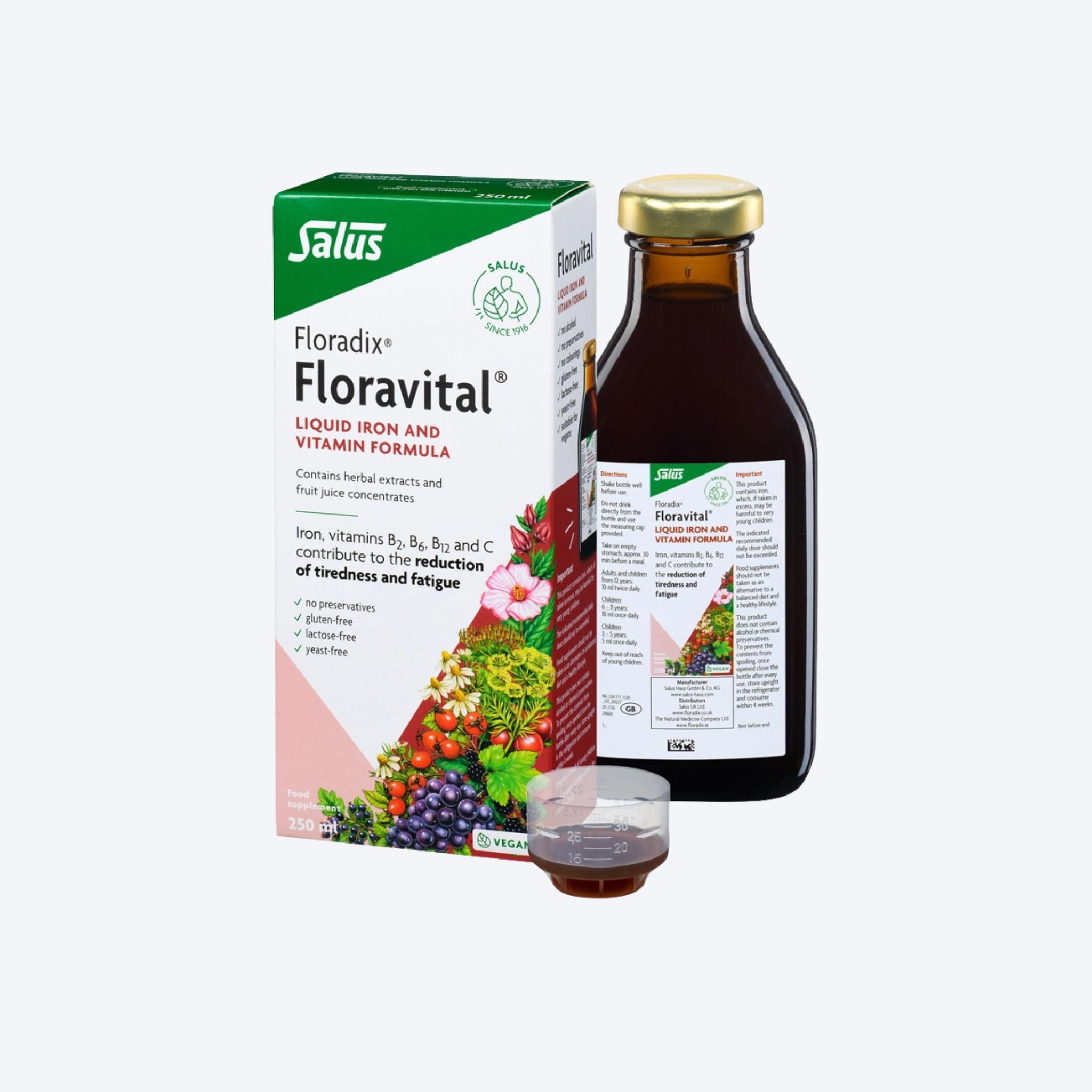 Salus Floravital Liquid Iron and Vitamin Formula 250ml