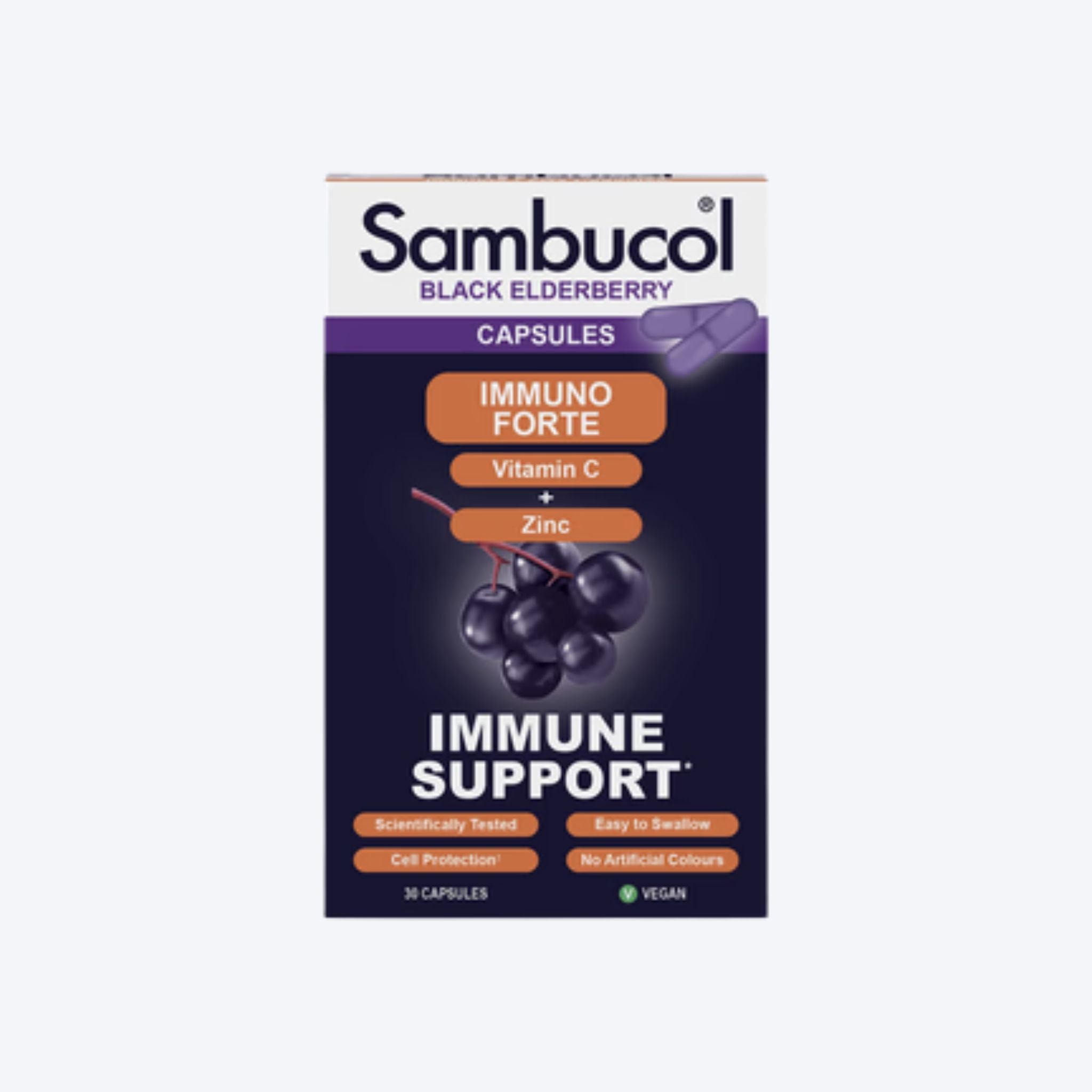 Sambucol Black Elderberry Capsules Immuno Forte x30 Capsules