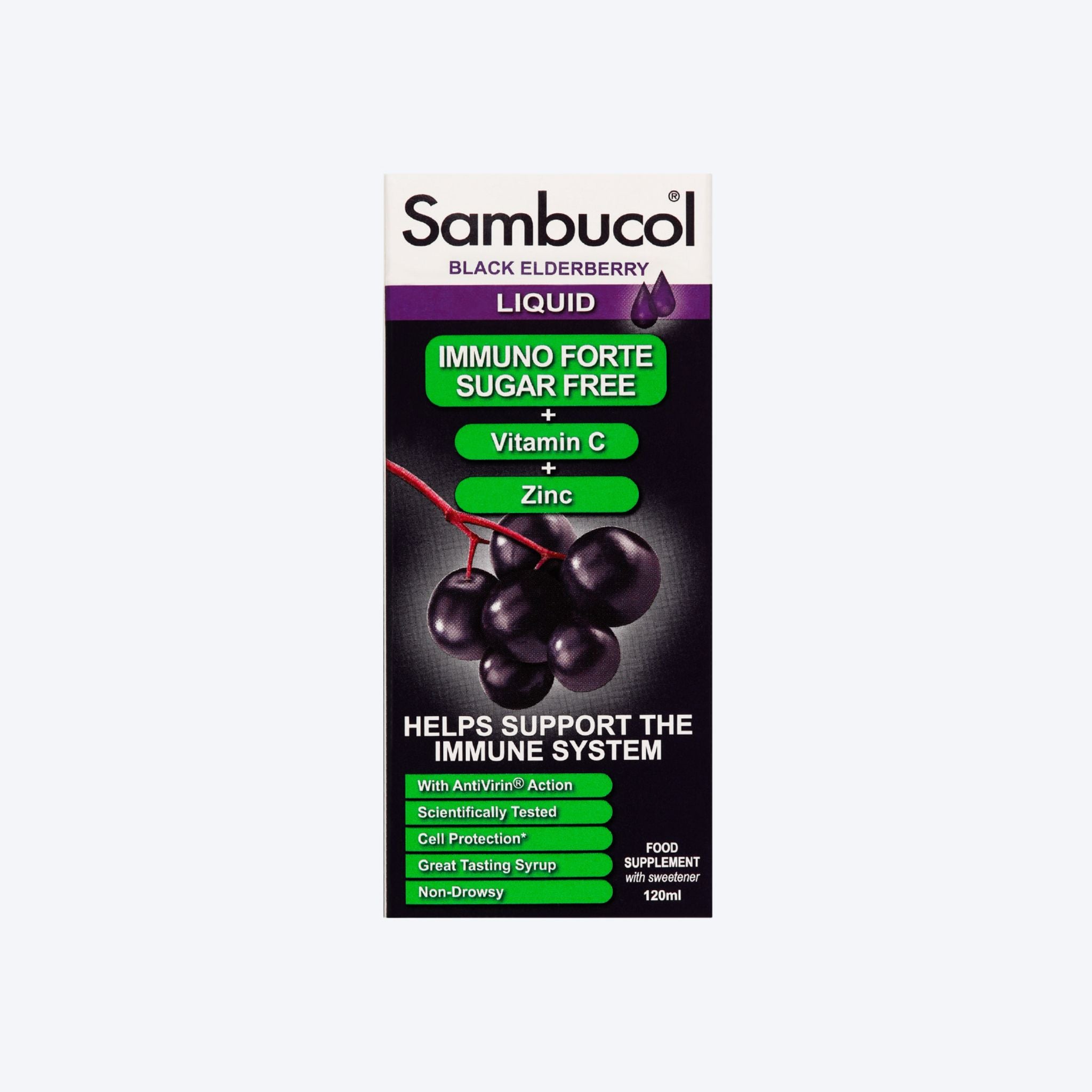 Sambucol Black Elderberry Liquid Immuno Forte 120ml