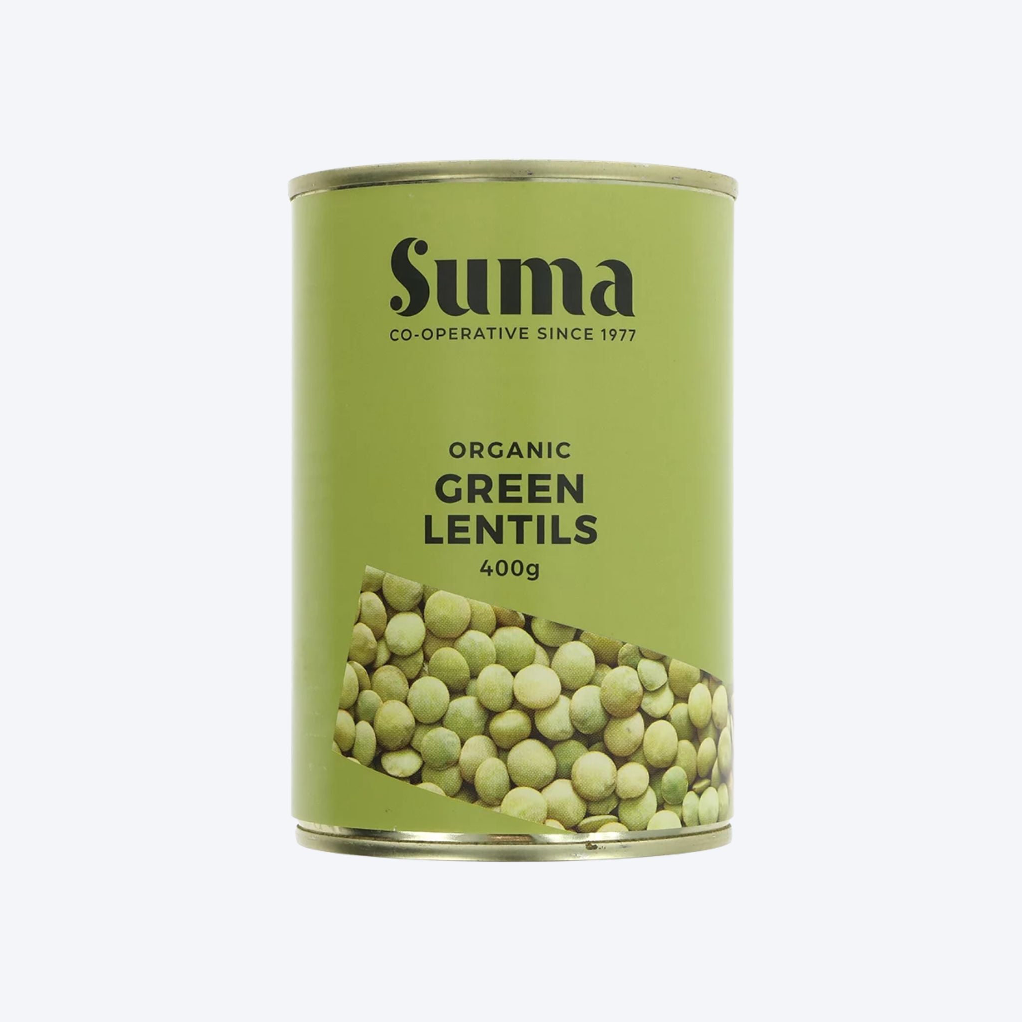 Suma Organic Green Lentils 400g Tin