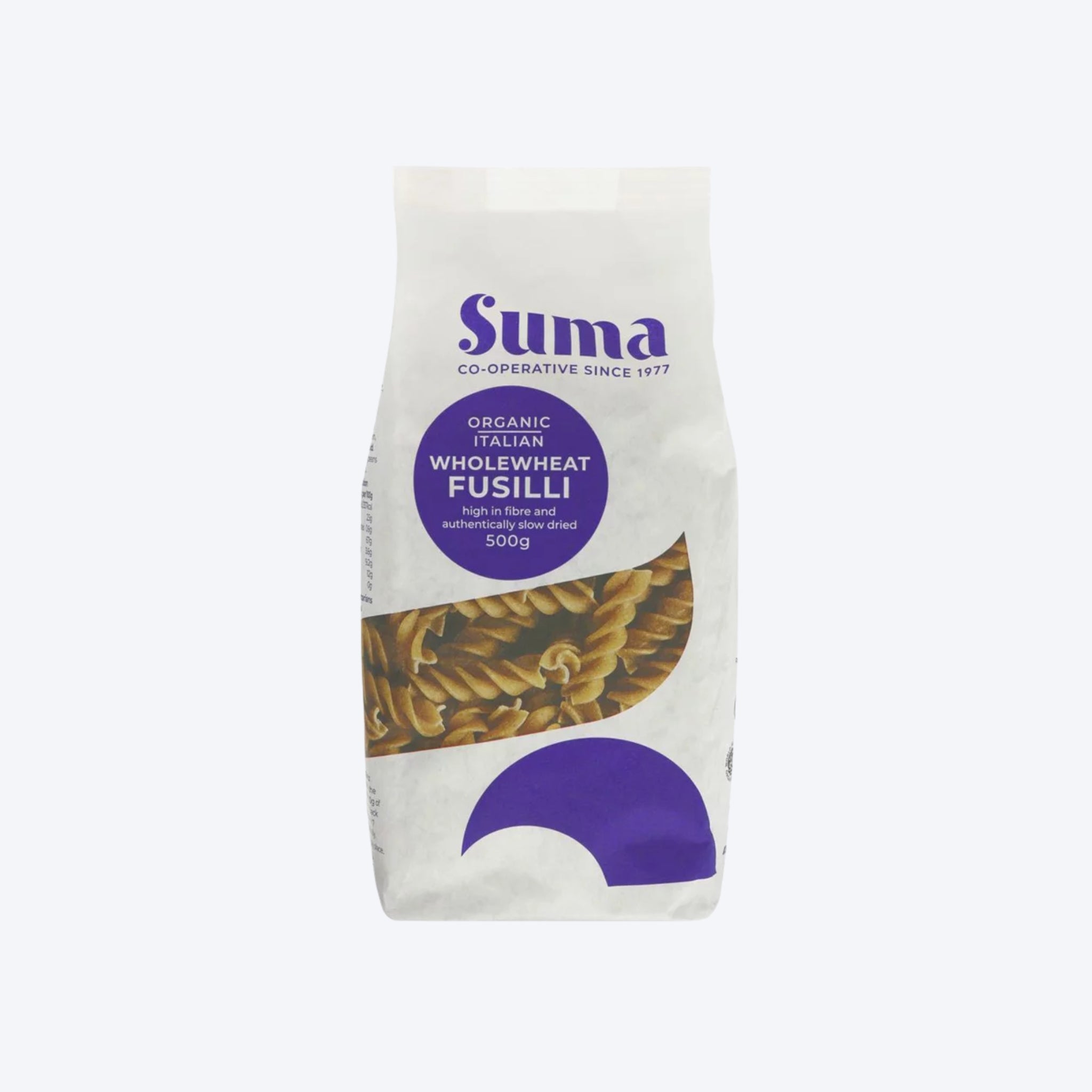 Suma Organic Italian Wholewheat Fusilli 500g