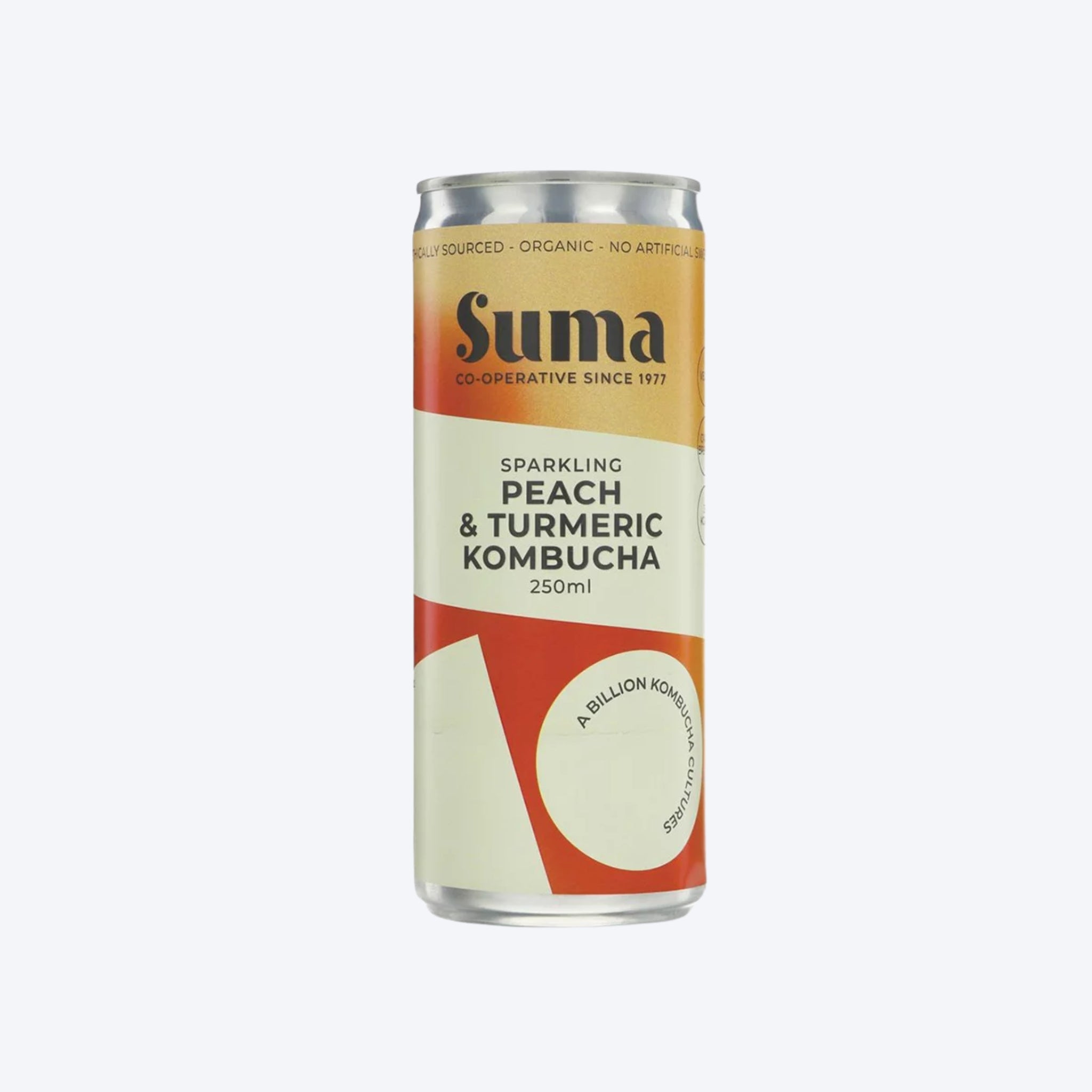 Suma Sparkling Peach & Turmeric Kombucha 250ml