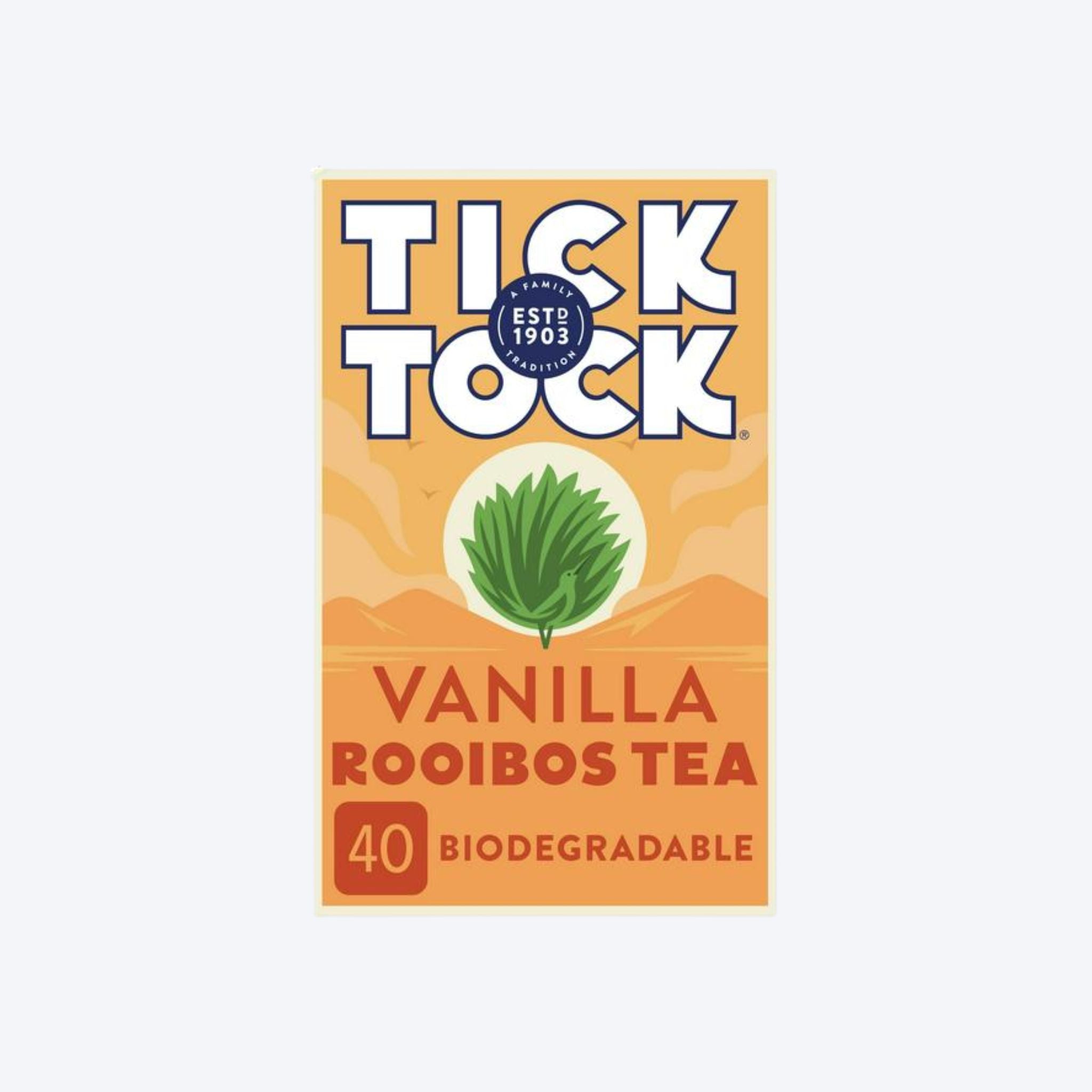 Tick Tock Vanilla Rooibos Tea x40 bags