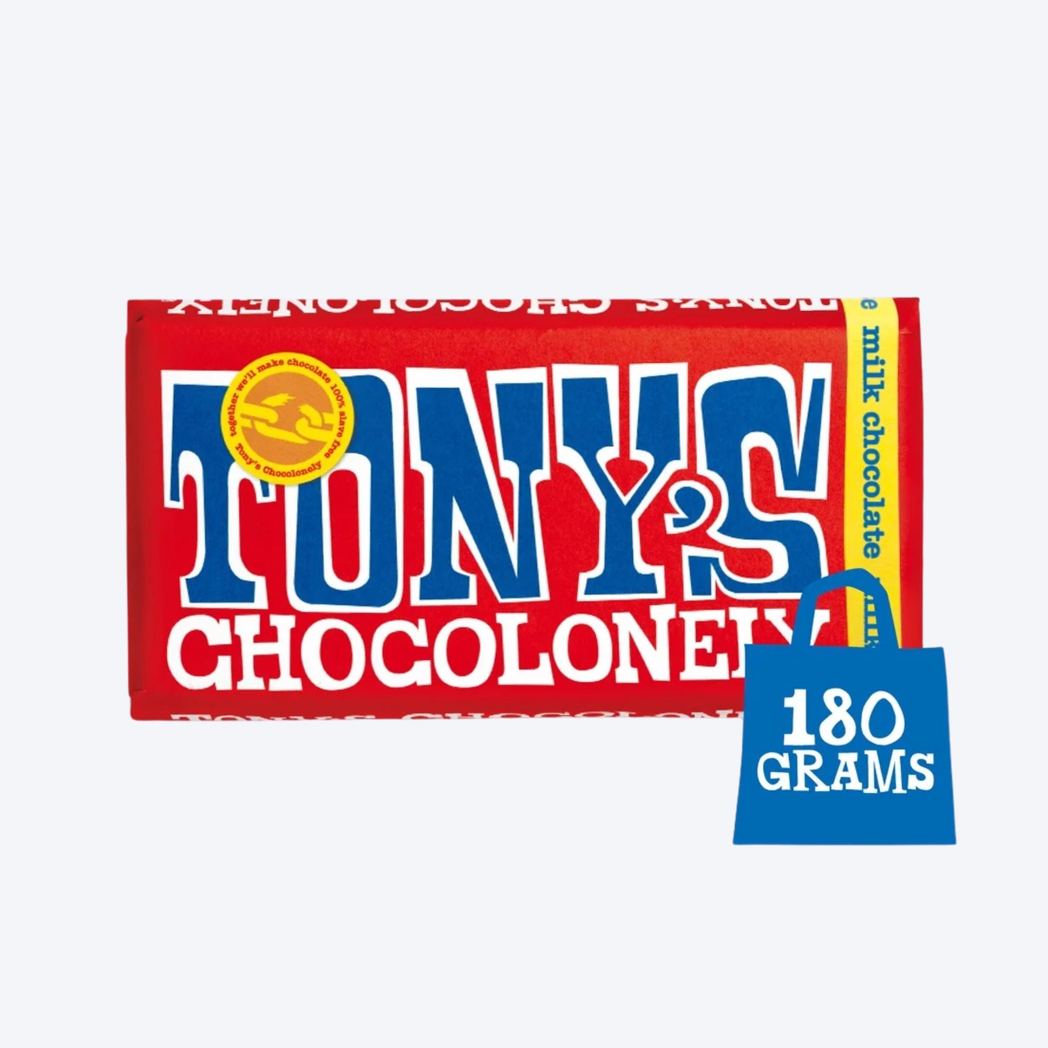 Tony's Chocolonely Milk Chocolate 180g Bar