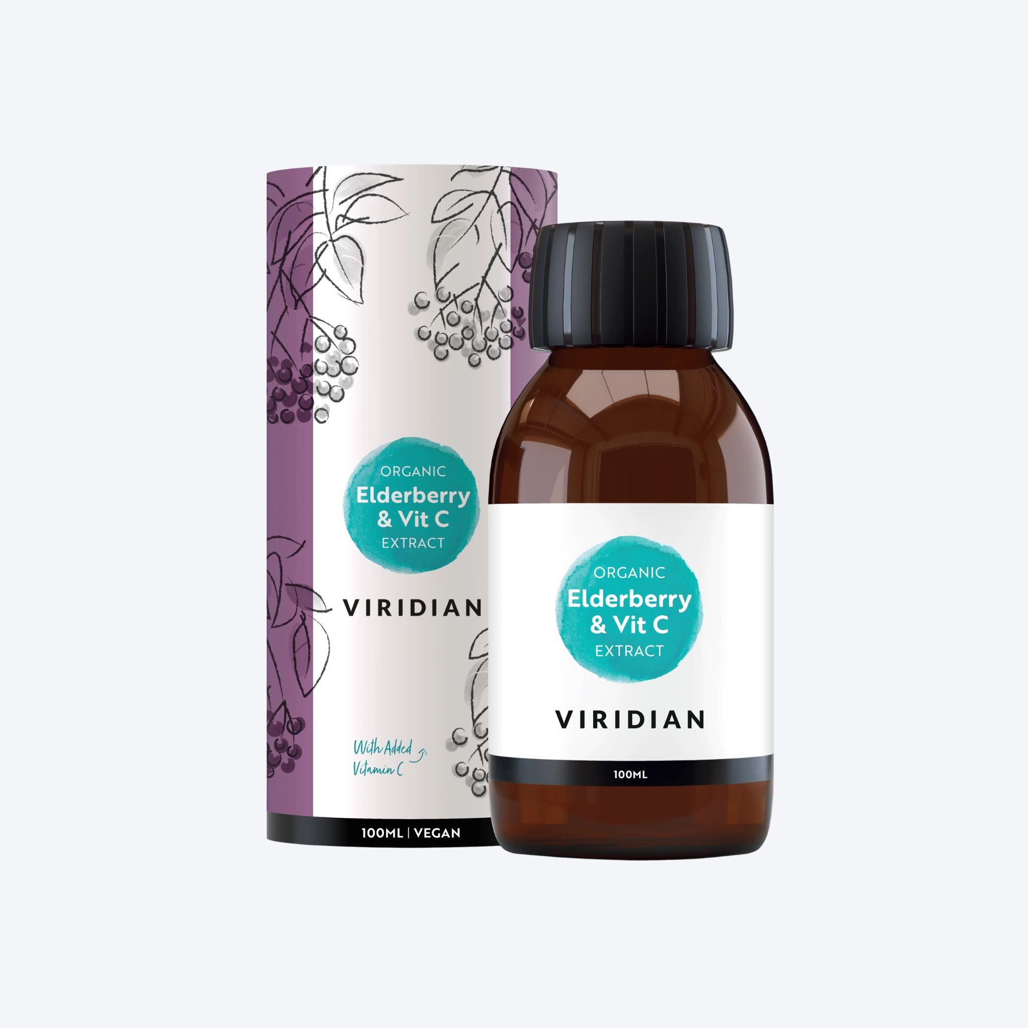 Viridian Organic Elderberry & Vitamin C Extract 100ml