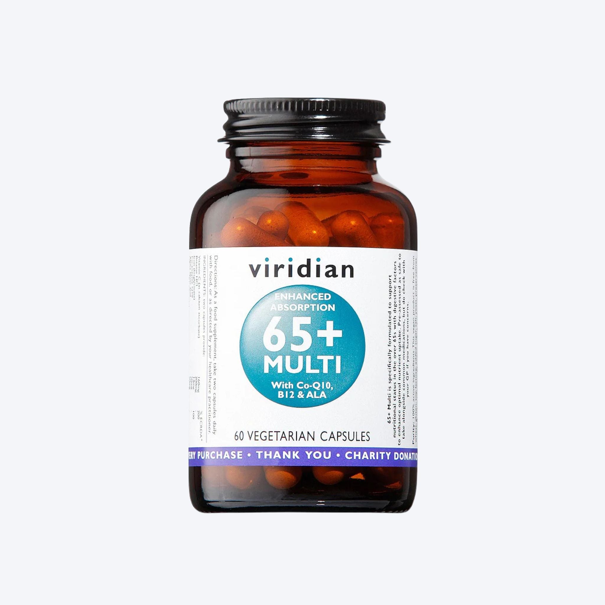 Viridian 65+ Multi 60 Caps
