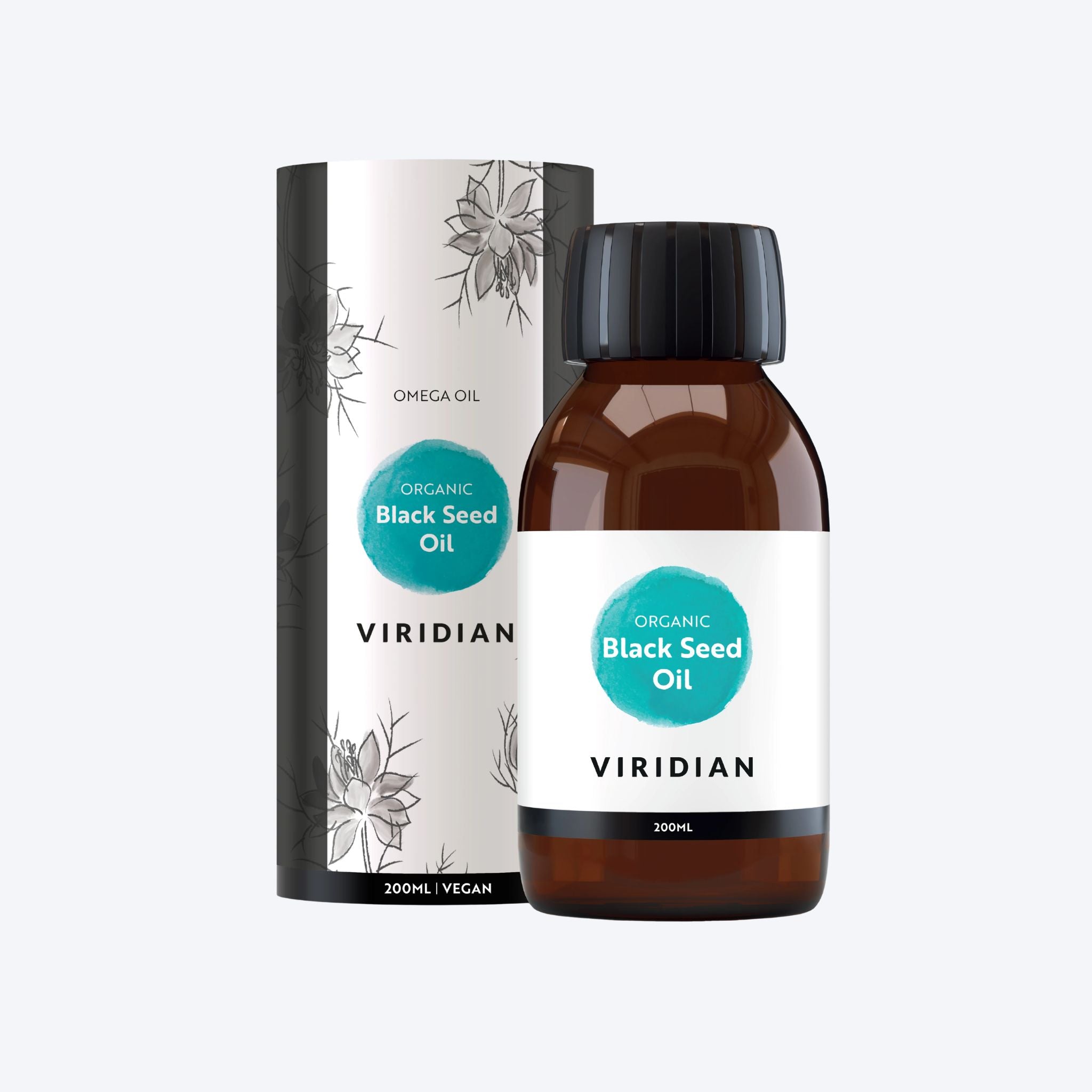 Viridian Organic Black Seed Oil 200ml Vegan