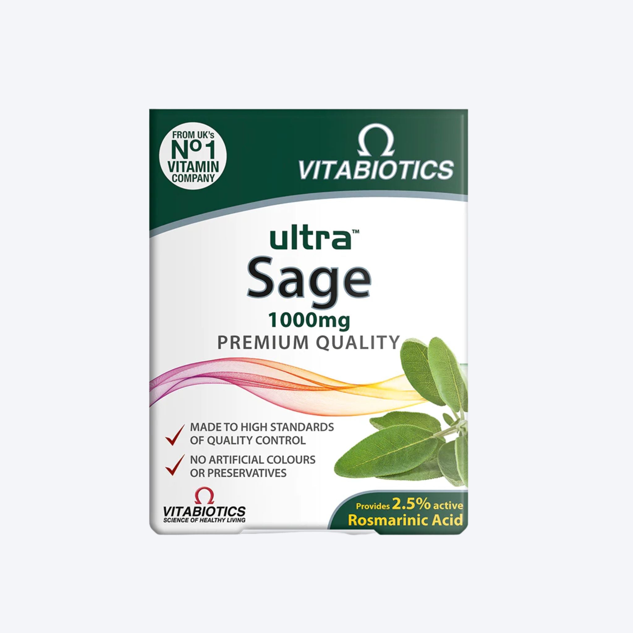 Vitabiotics Ultra Sage 1000mg x30 Tablets