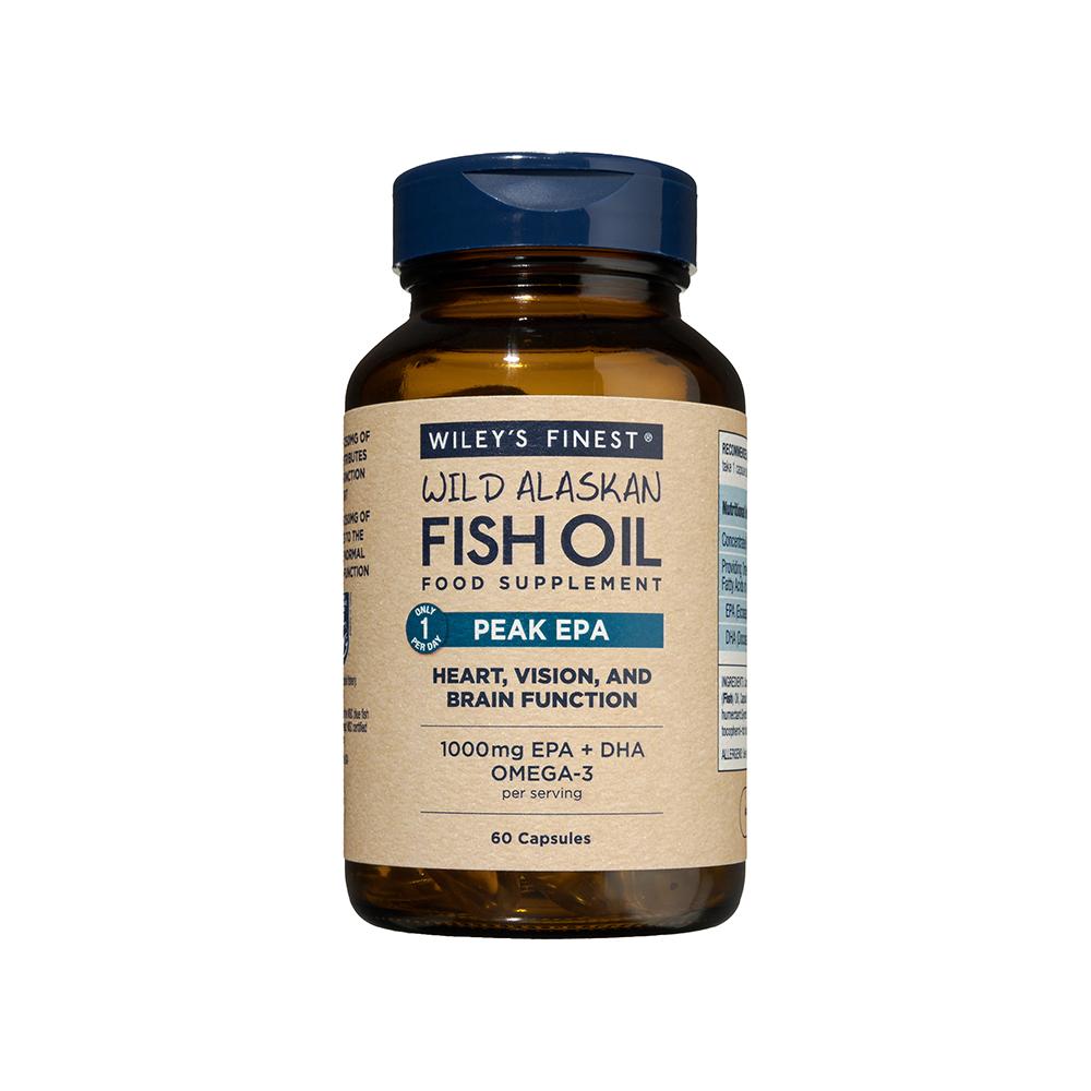 Wiley's Finest Wild Alaskan Fish Oil Peak EPA 1000mg 60 Caps