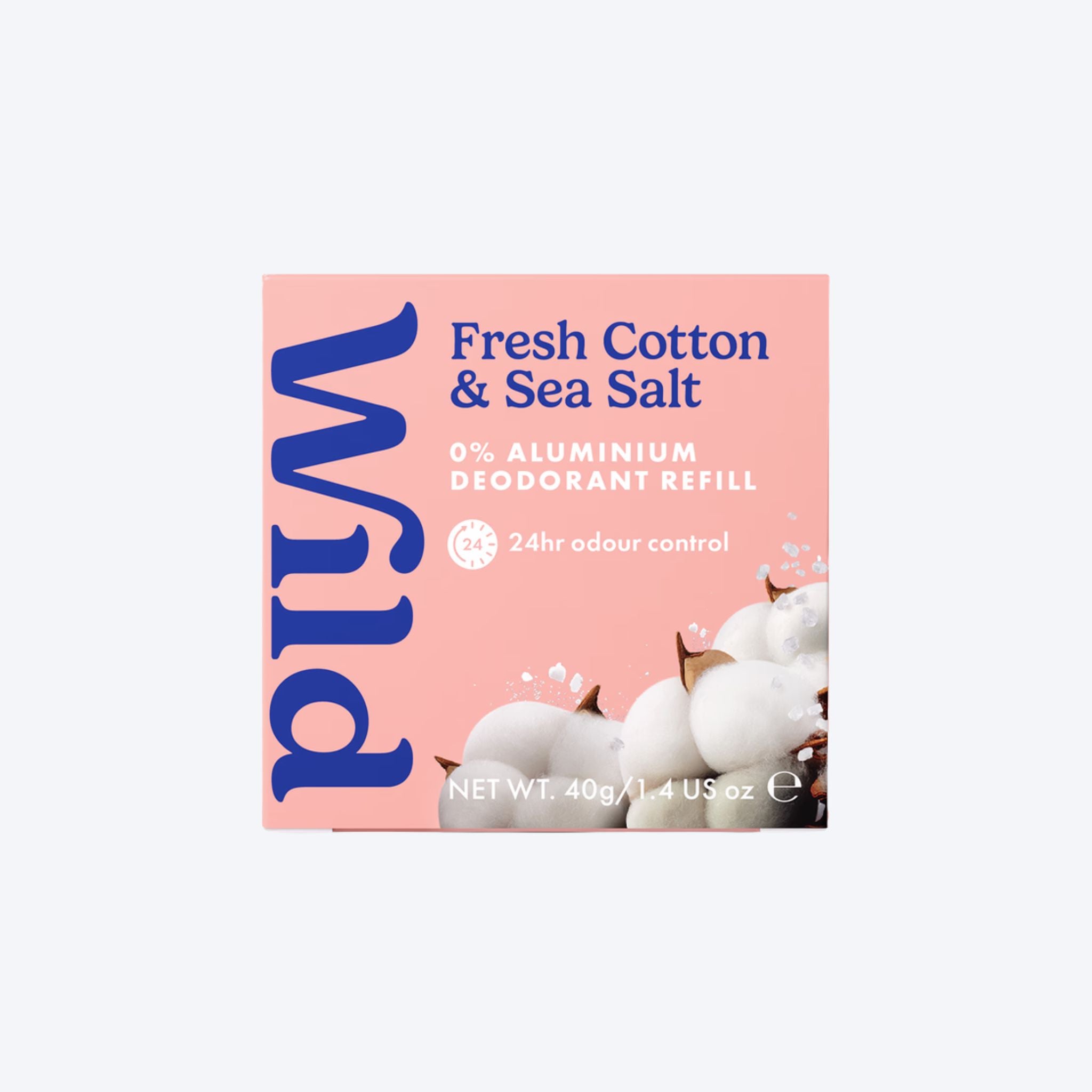 Wild Natural Deodorant Cotton and Sea Salt Refill