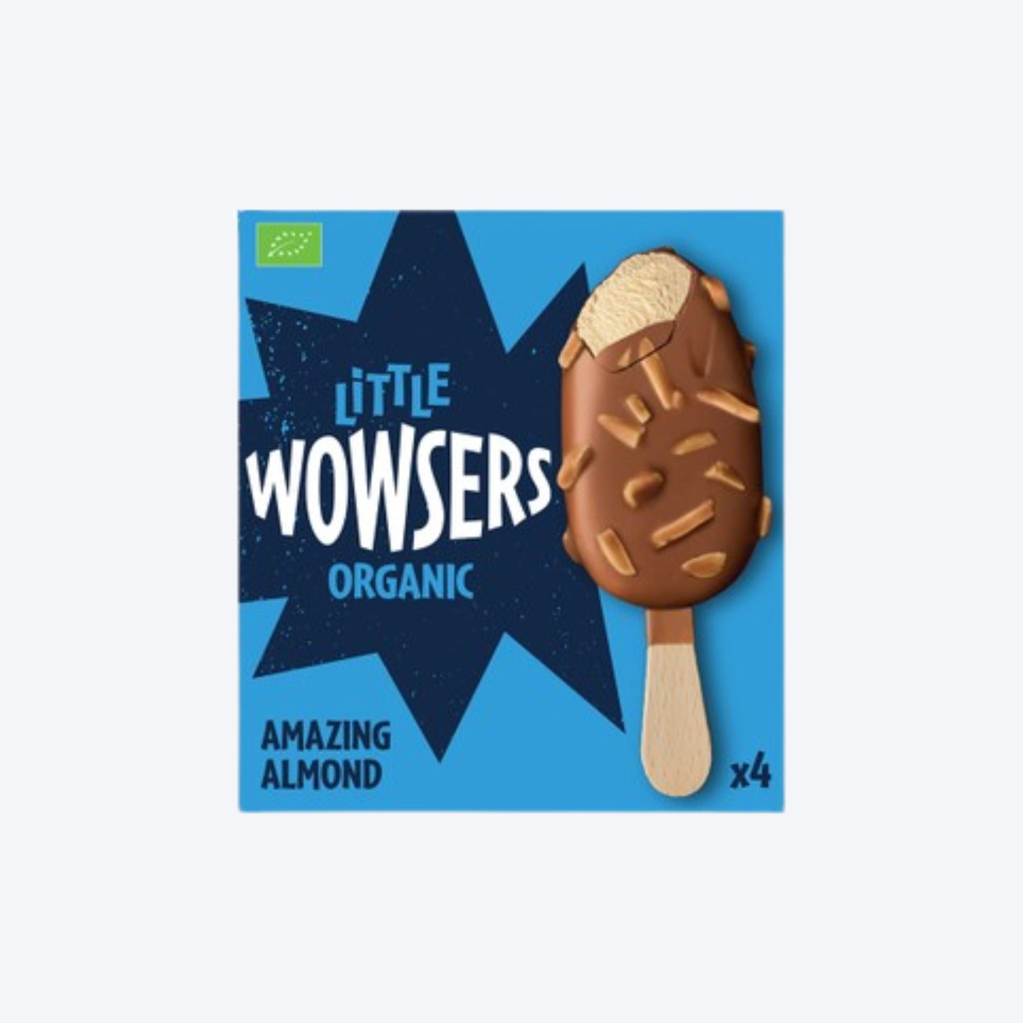 Wowser Organic Little Amazing Almond Ice Cream Lollies x 4