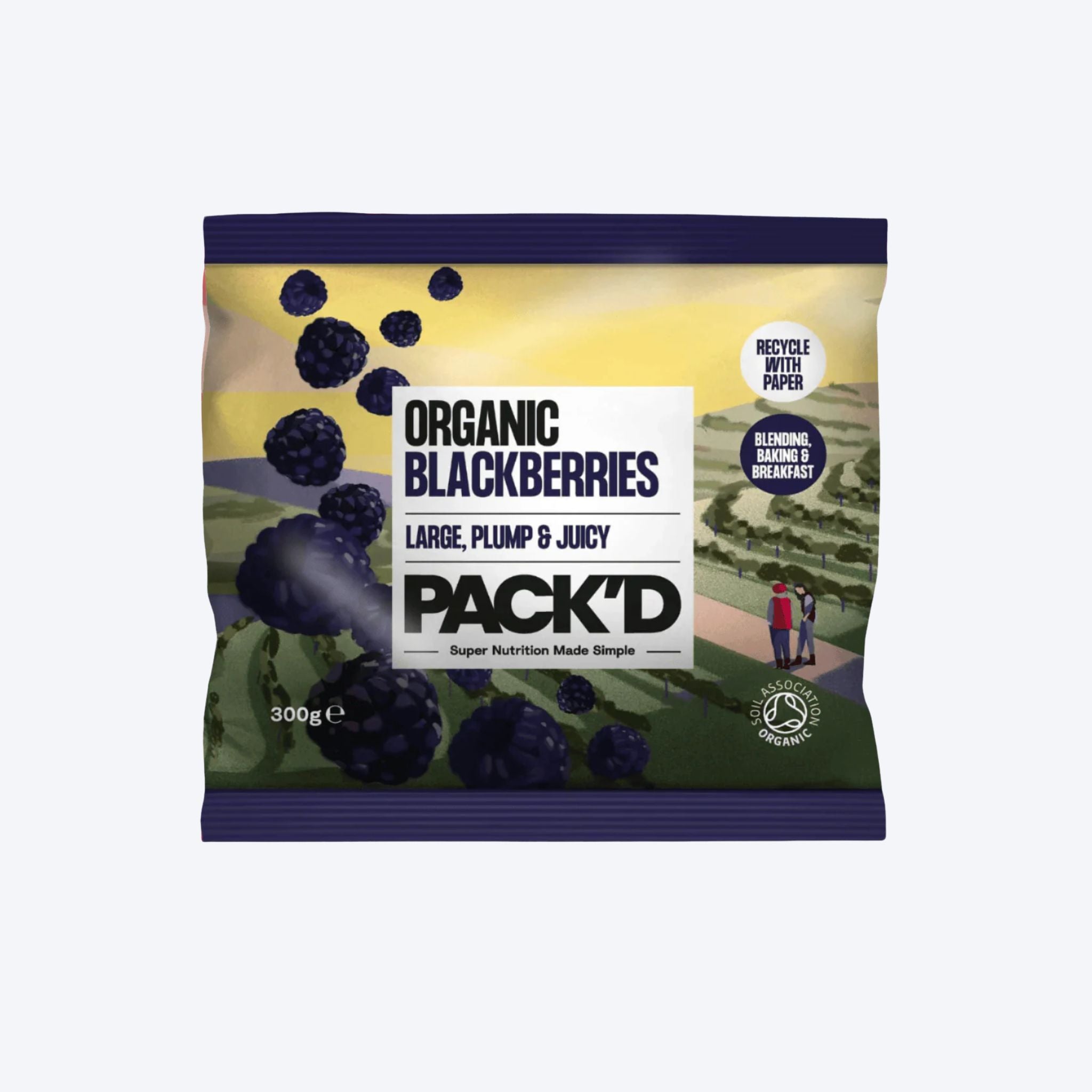Pack'd Organic Blackberries  - 300g