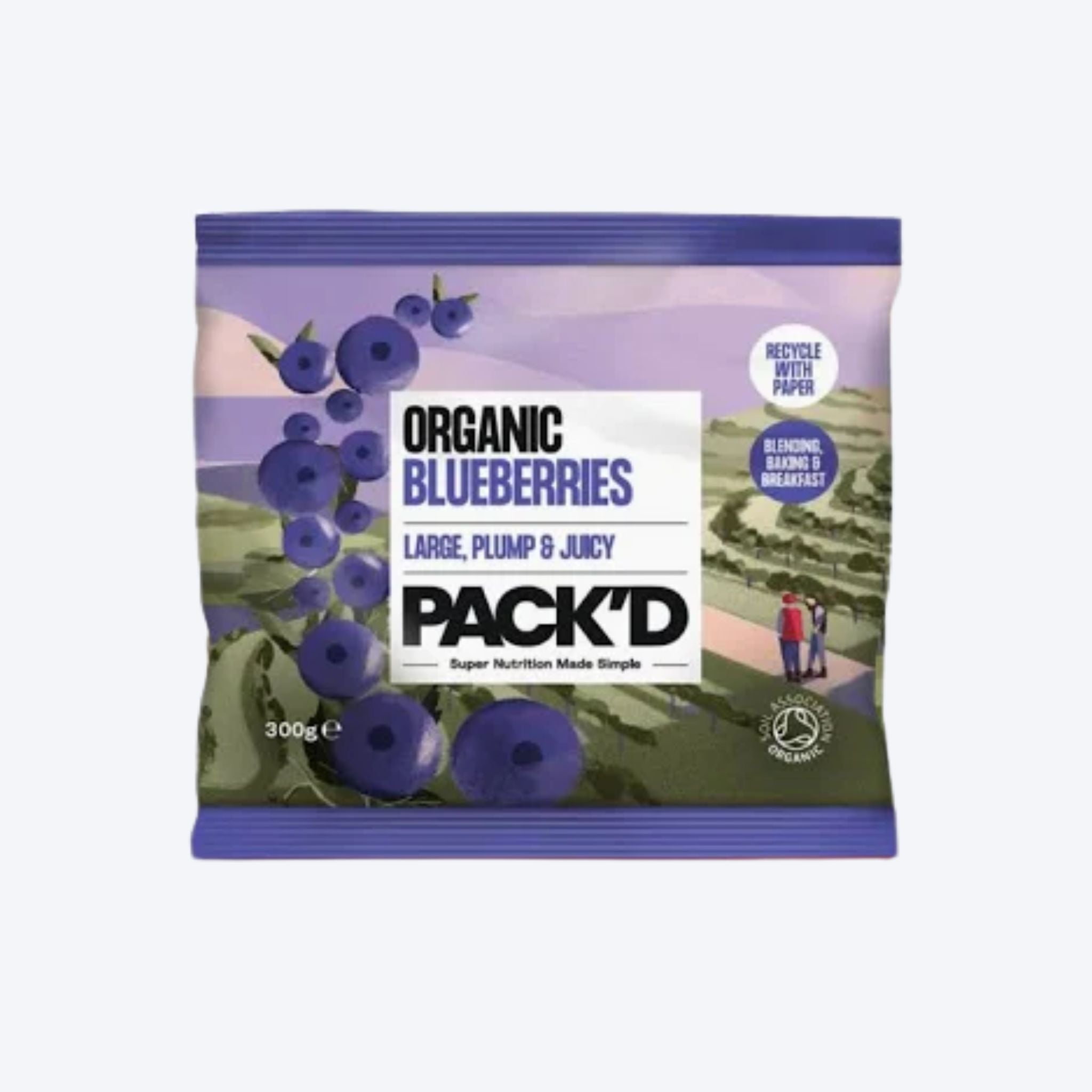 Pack'd Organic Blueberries - 300g