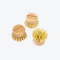 Ecoleaf Bamboo Wash Up Brush Replacement Heads x3