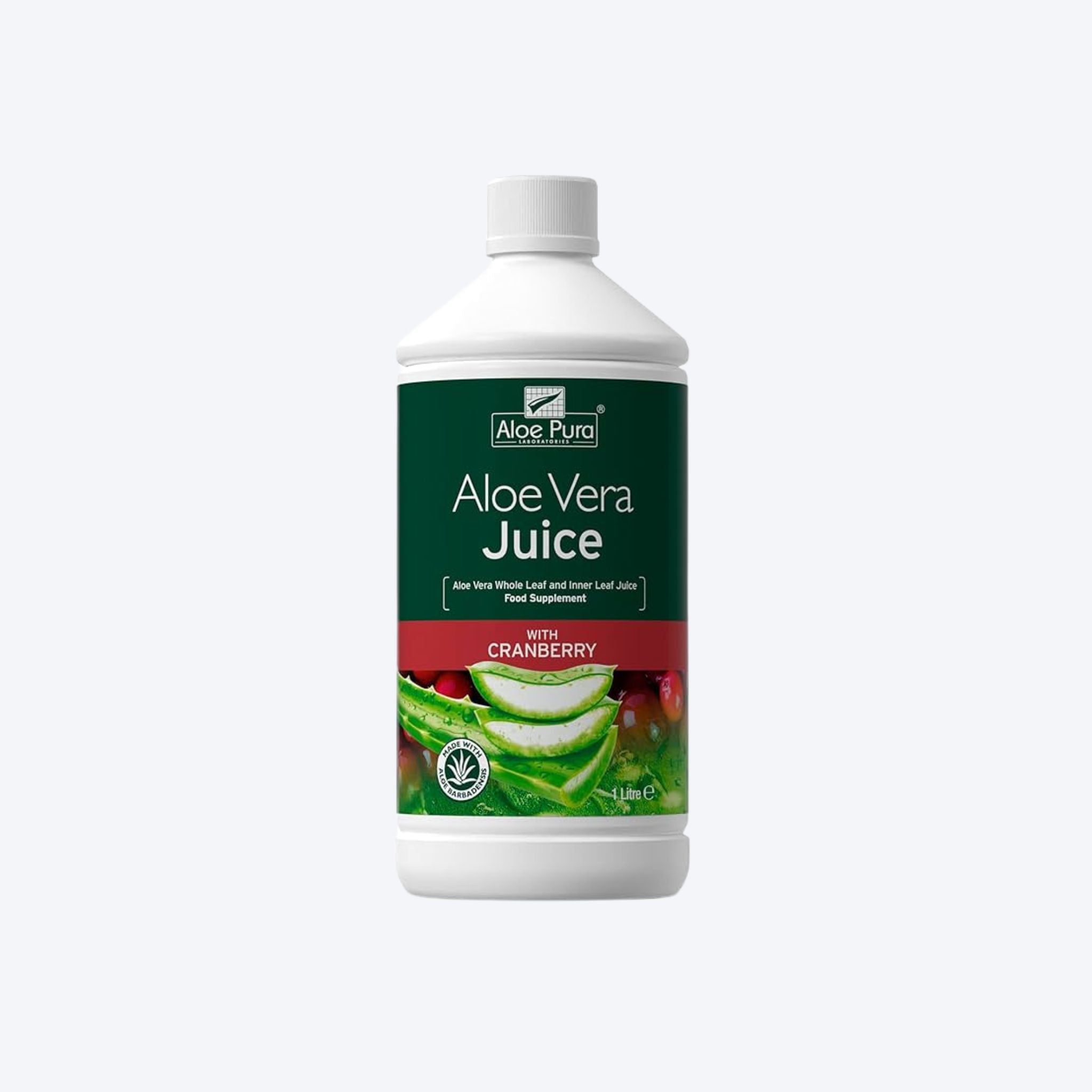 Aloe Pura Aloe Vera with Cranberry Juice - 1 Litre