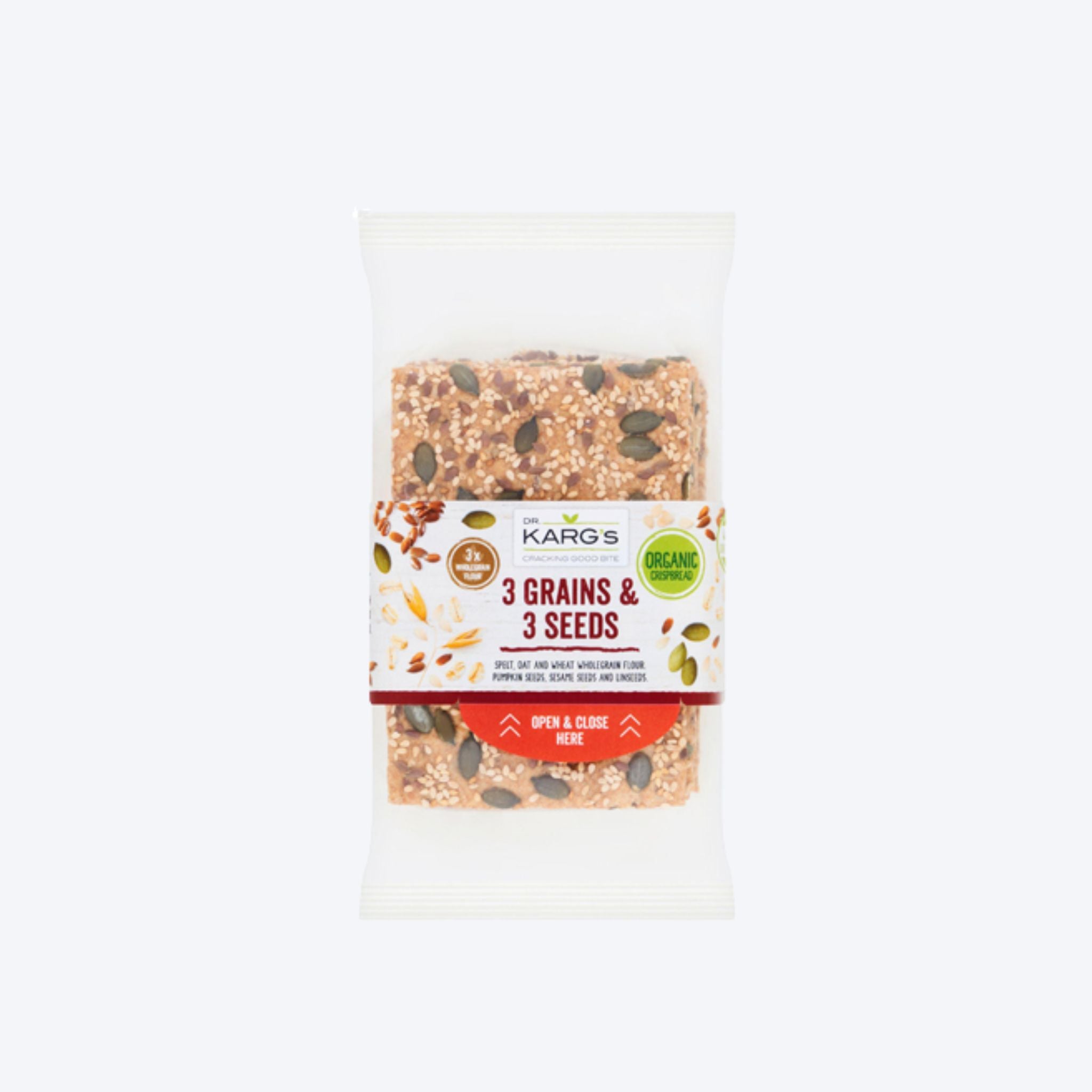 Dr Karg's Organic 3 Grains & Seed Crispbreads