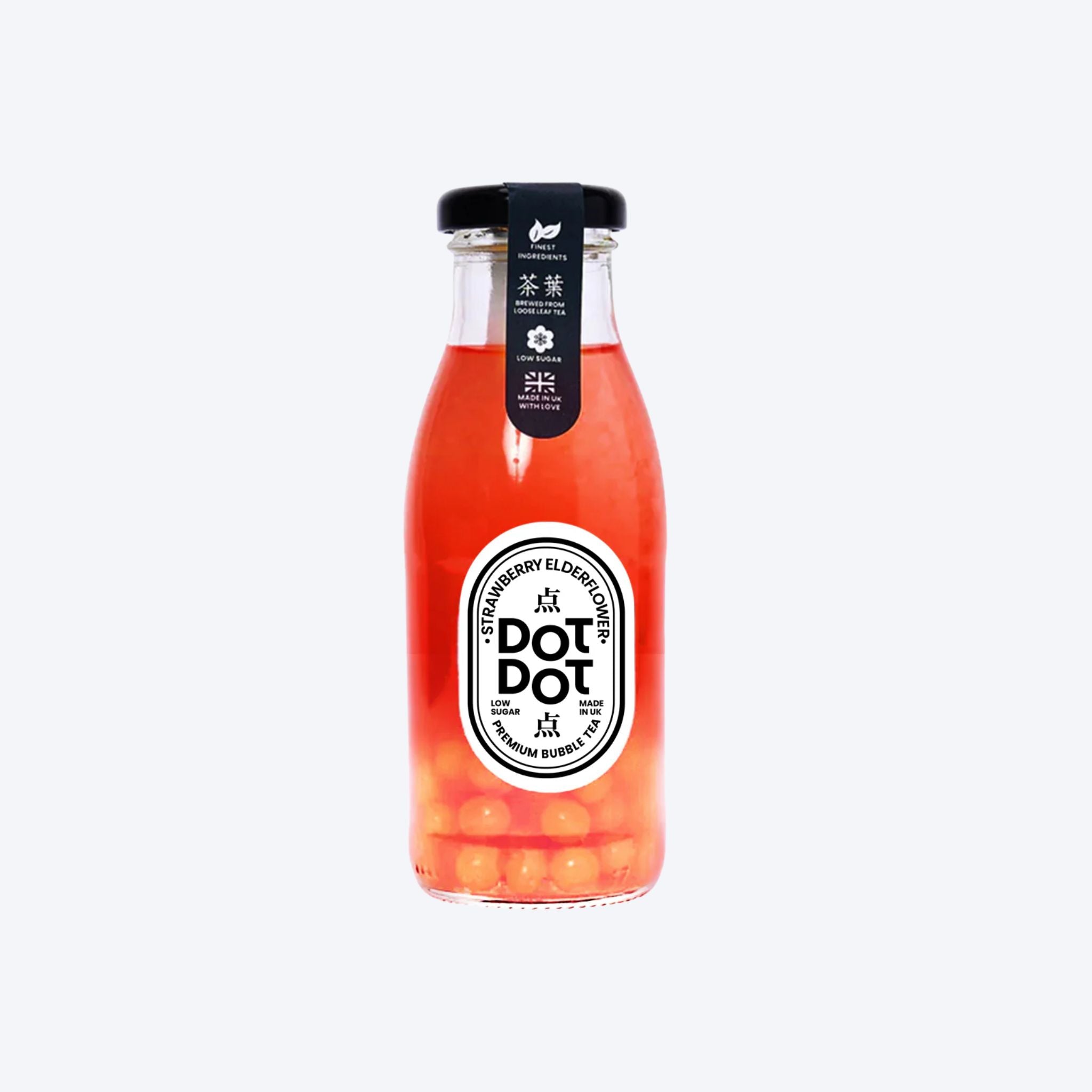 Dot Dot Strawberry Elderflower Bubble Tea