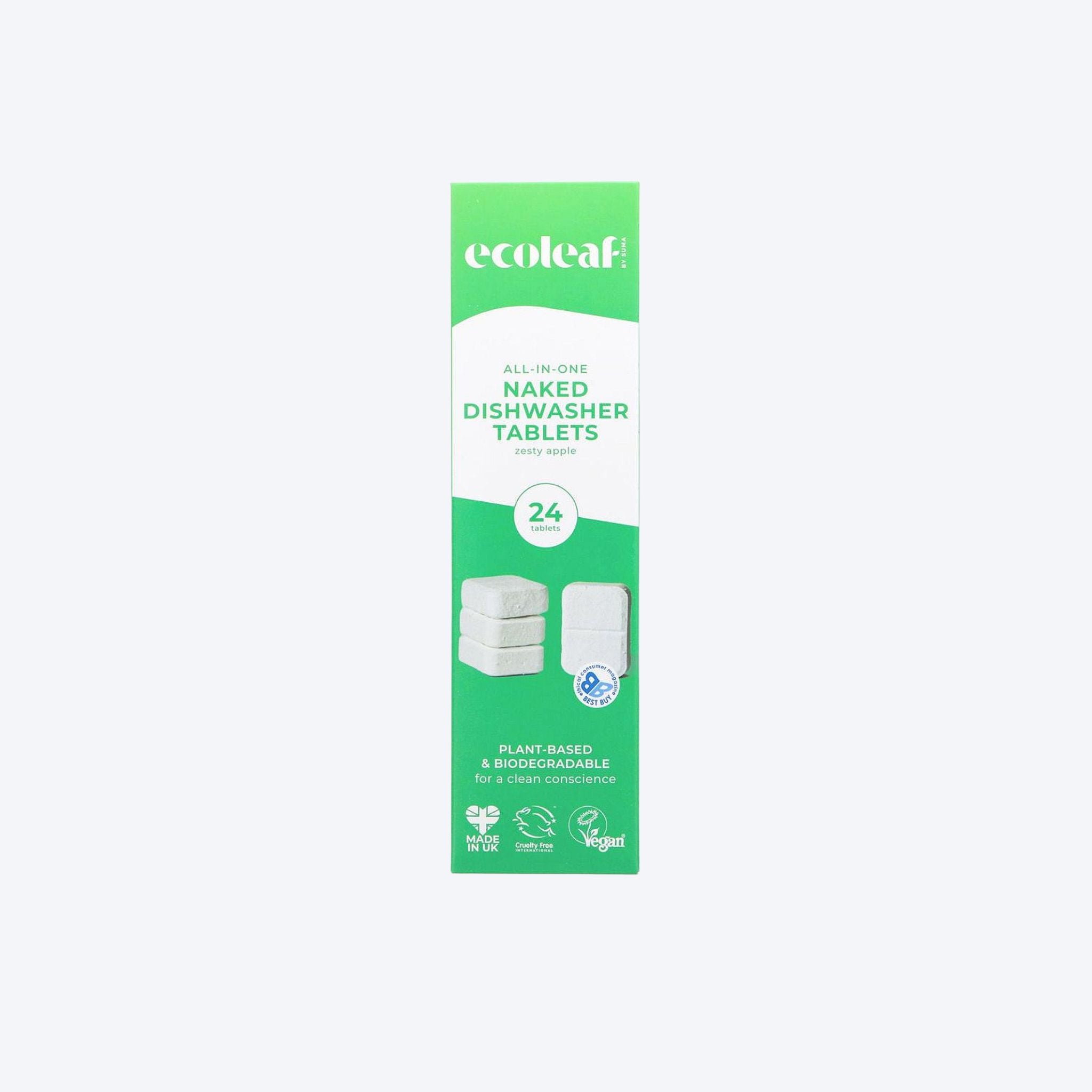 Ecoleaf Naked Dishwasher Tablets