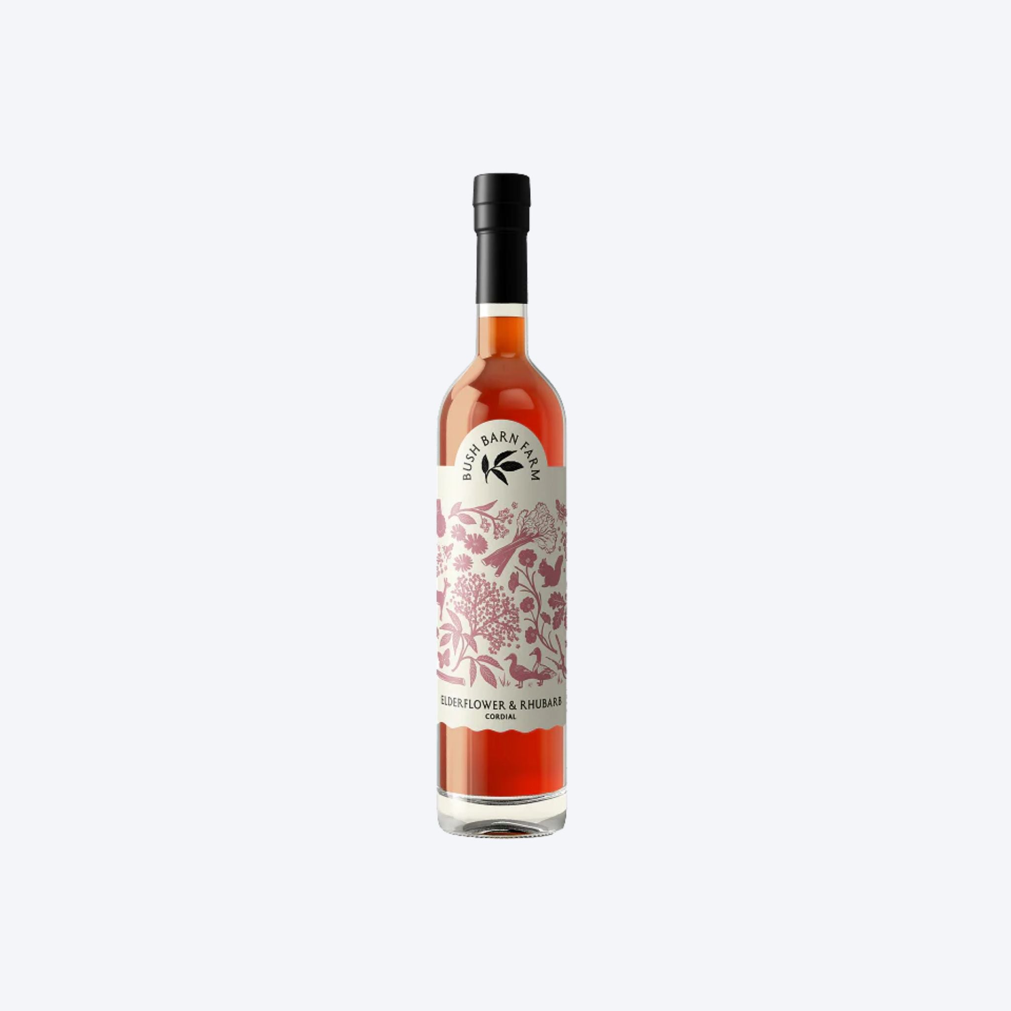 Bush Barn Farm Elderflower & Rhubarb Cordial