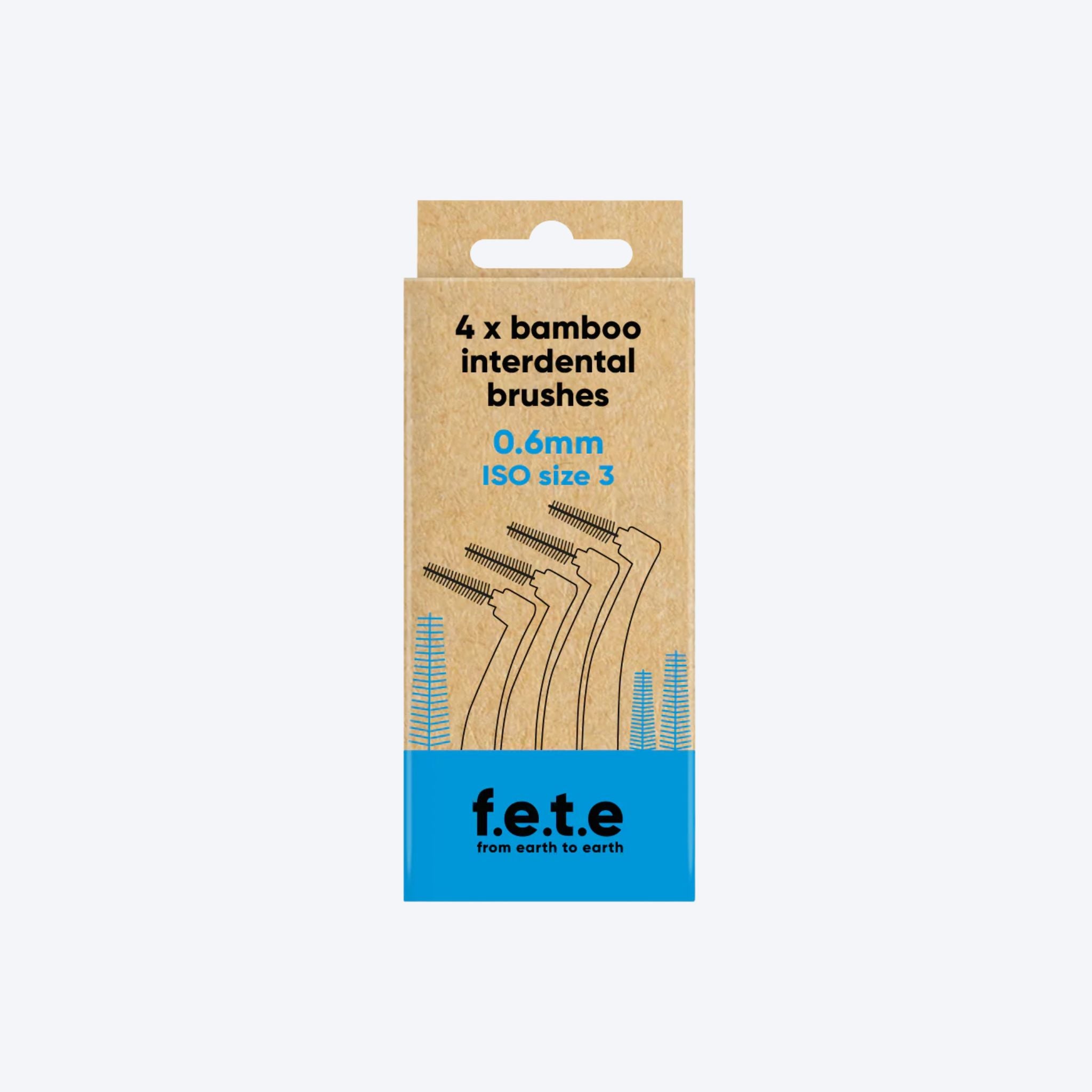 F.E.T.E Bamboo Interdental Brushes x4