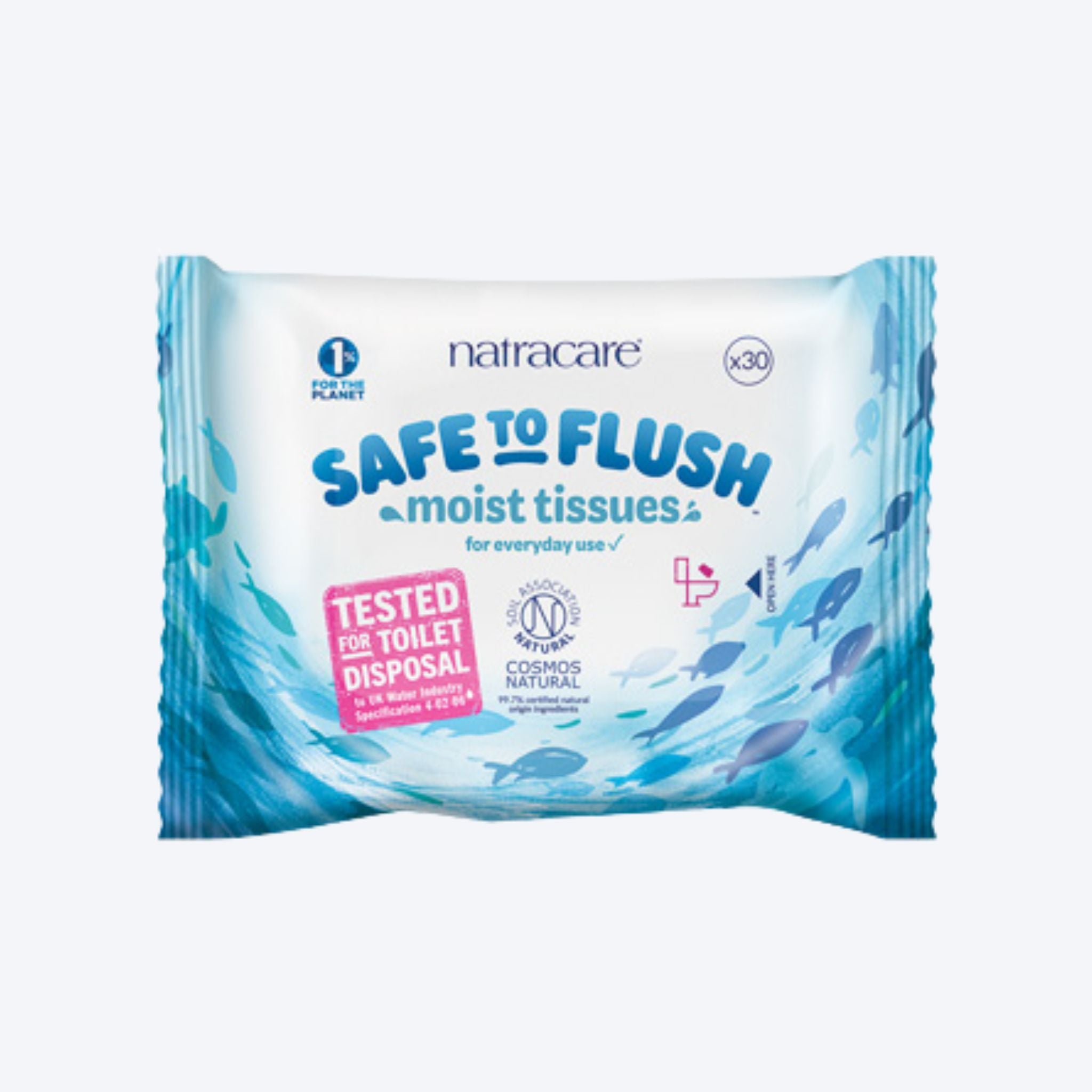 Natracare Safe To Flush Toilet Wipes