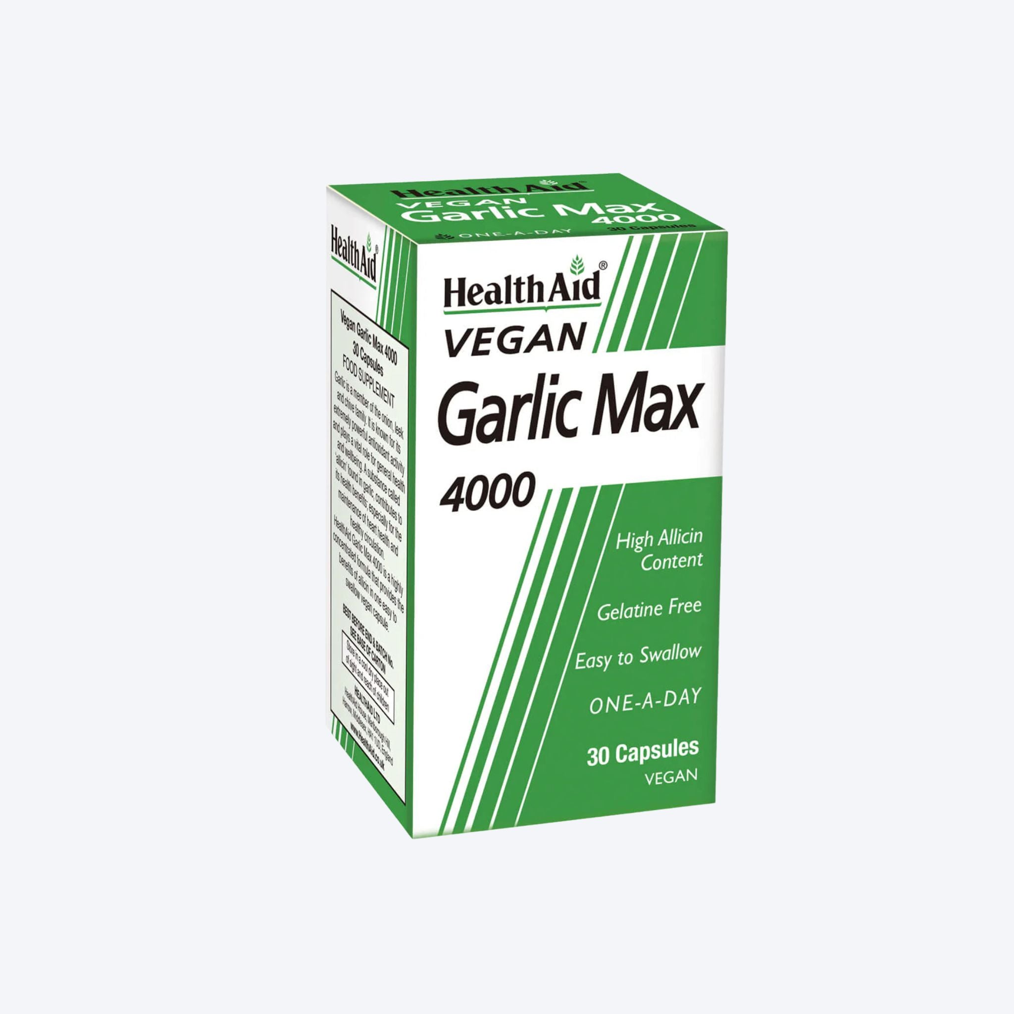 Health Aid Vegan Garlic Max x30 Capsules