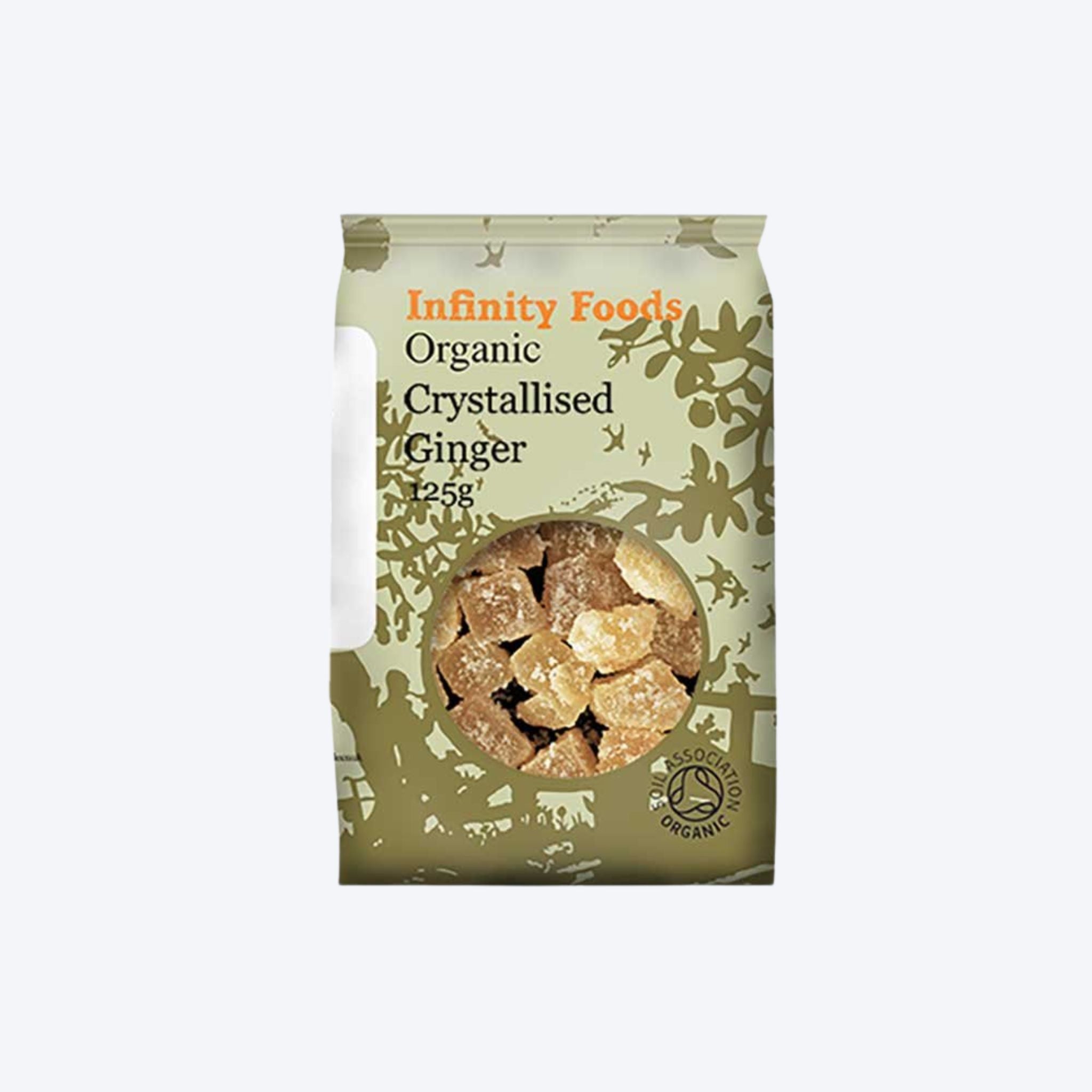 Infinity Foods Organic Crystallised Ginger - 125g