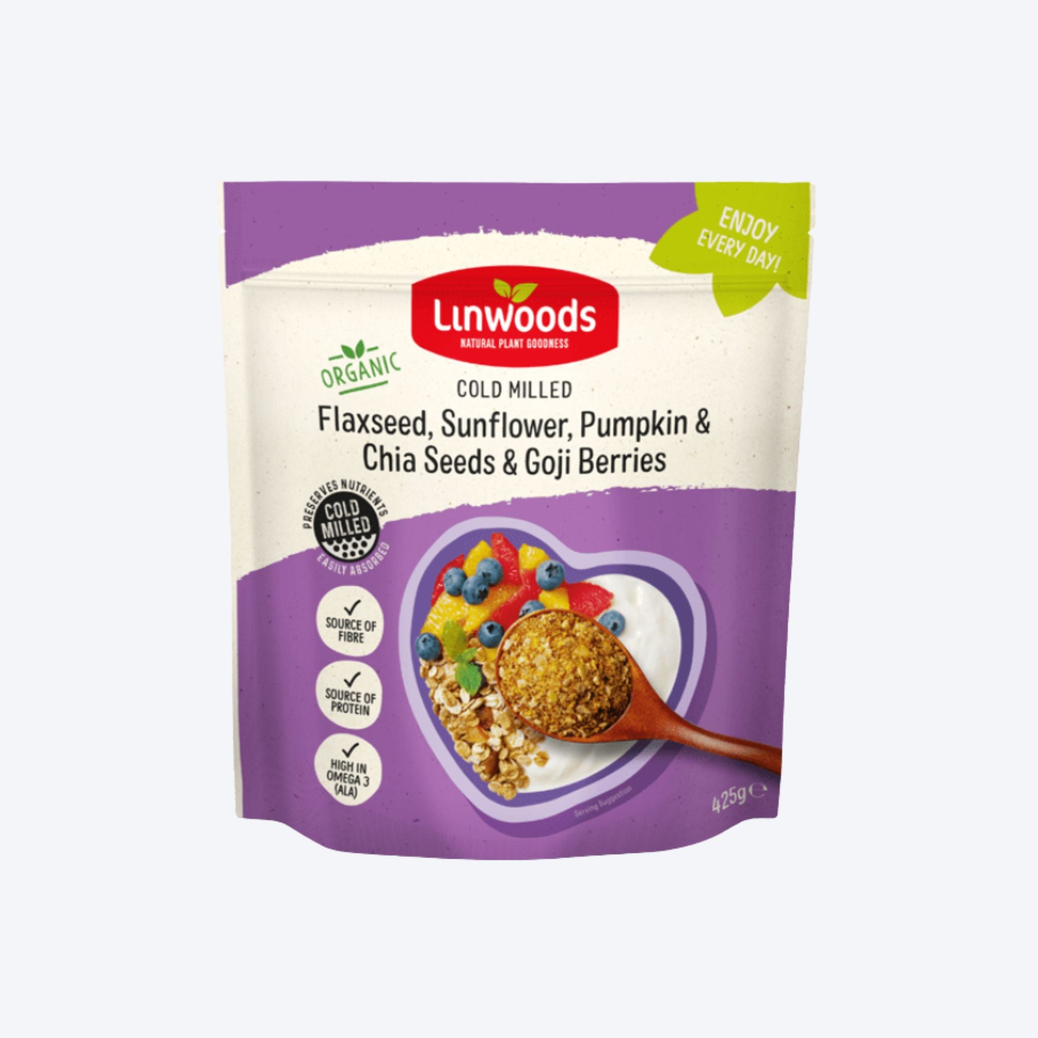 Linwoods Flaxseed, Sunflower, Pumpkin & Chia Seeds & Goji Berries - 425g