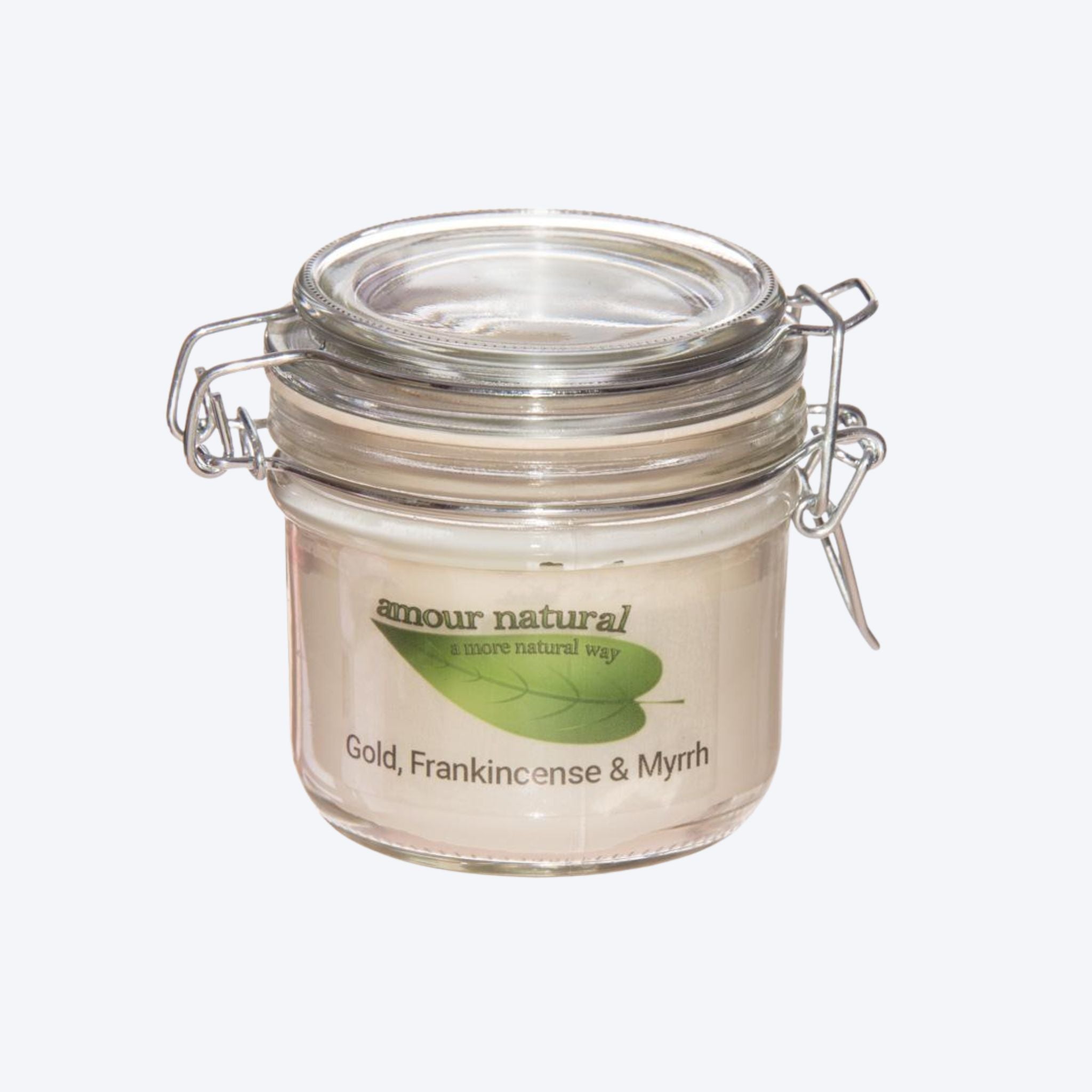Amour Natural Gold, Frankincense and Myrrh Candle